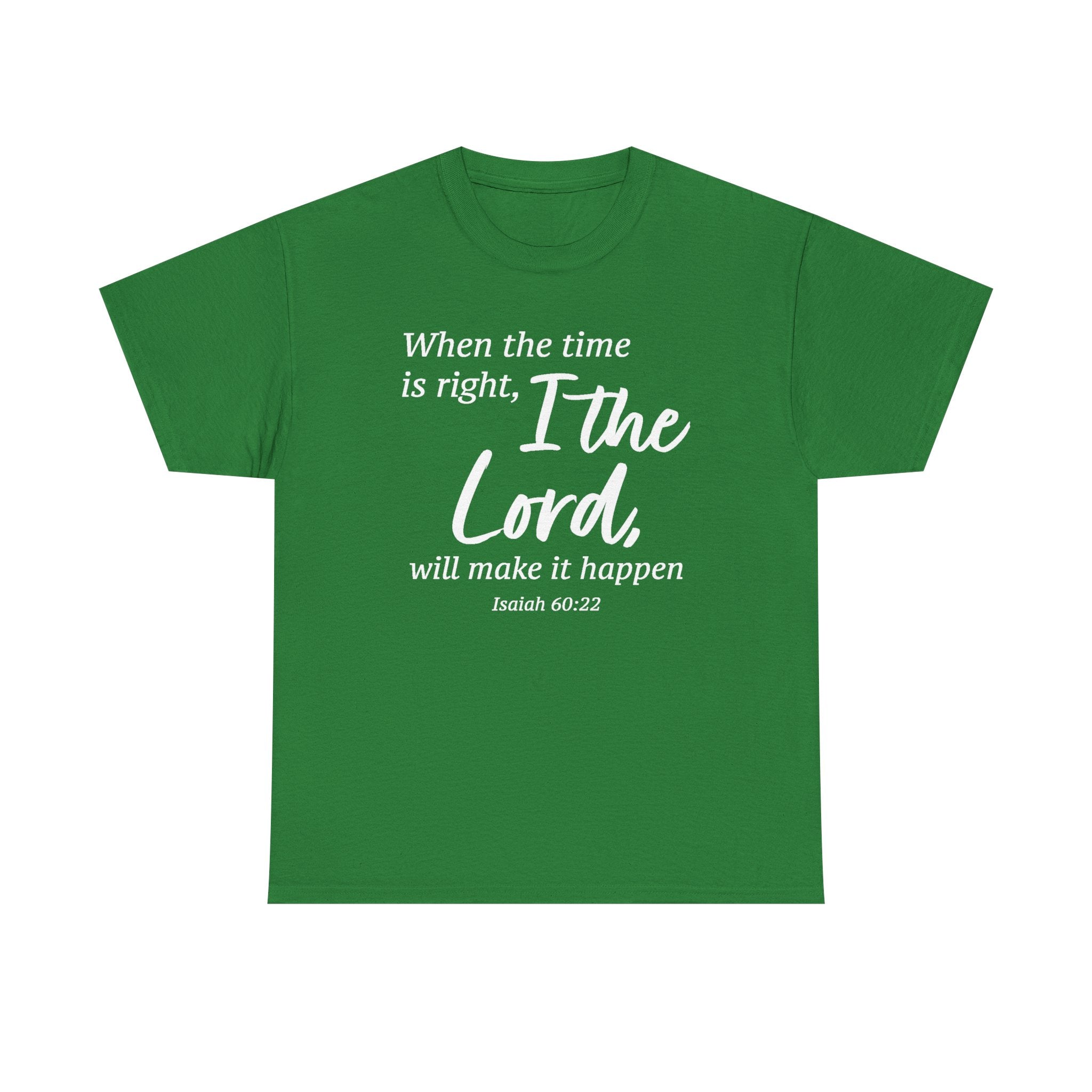 Faith Based Men's T-Shirt - When the timing is right | T-Shirt by atgodanddesigns