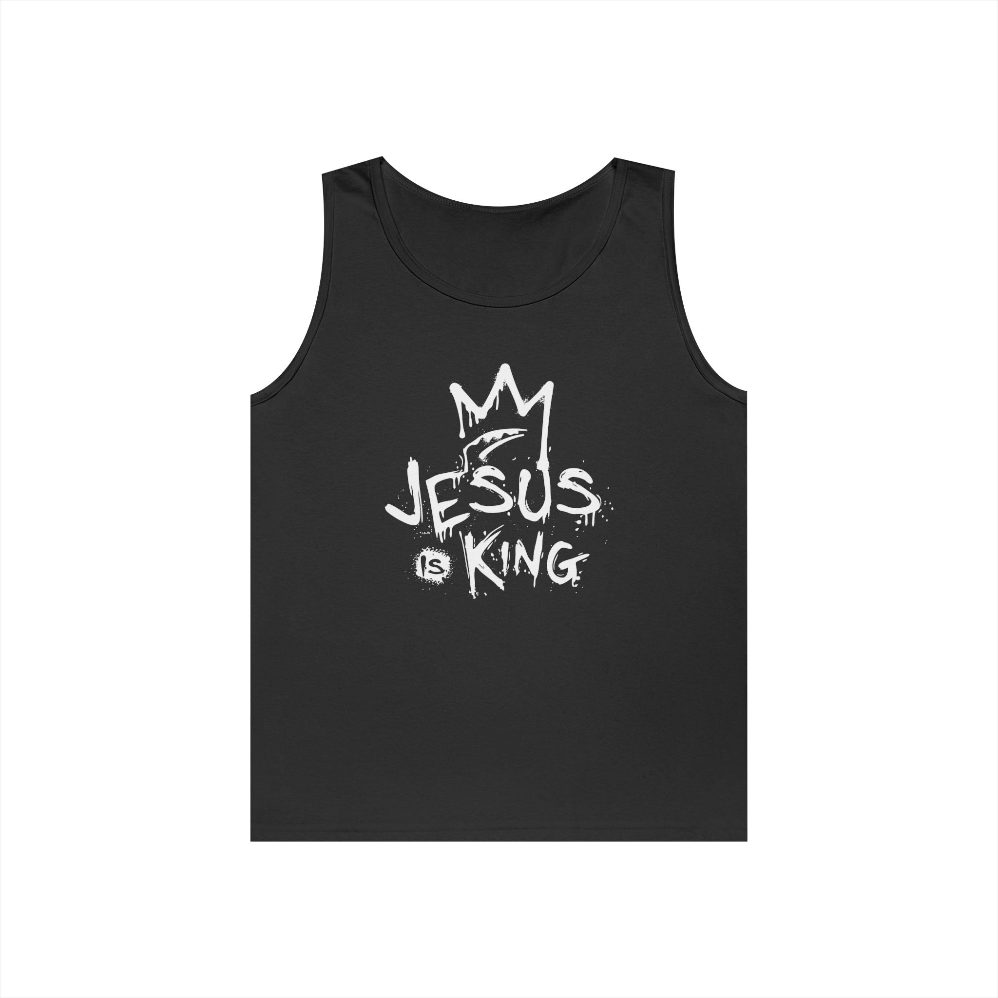 Faith Based Men's Tank - Jesus is King | Tank Top by atgodanddesigns