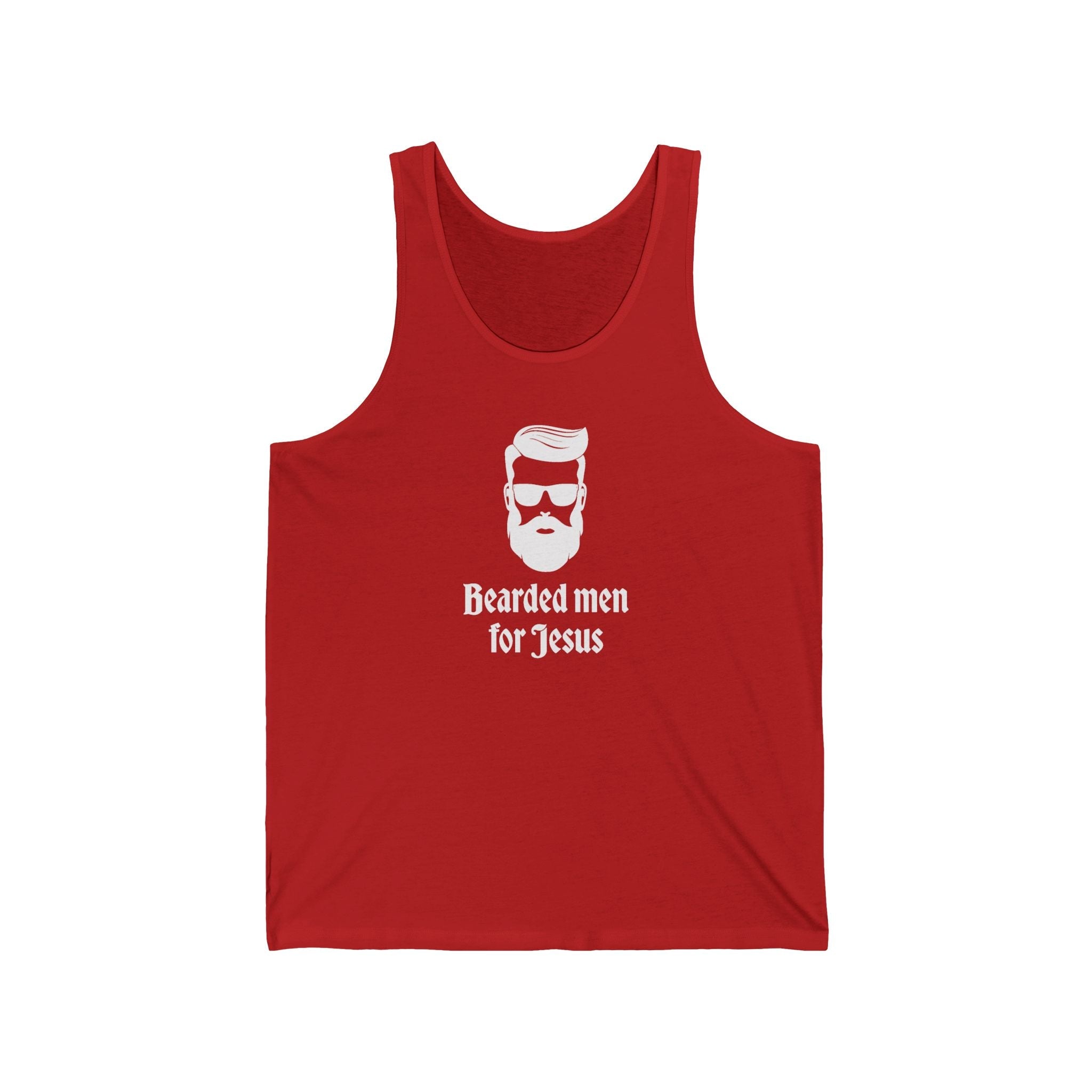 Faith Based Men's Tank Top - Bearded Men for Jesus | Tank Top by atgodanddesigns