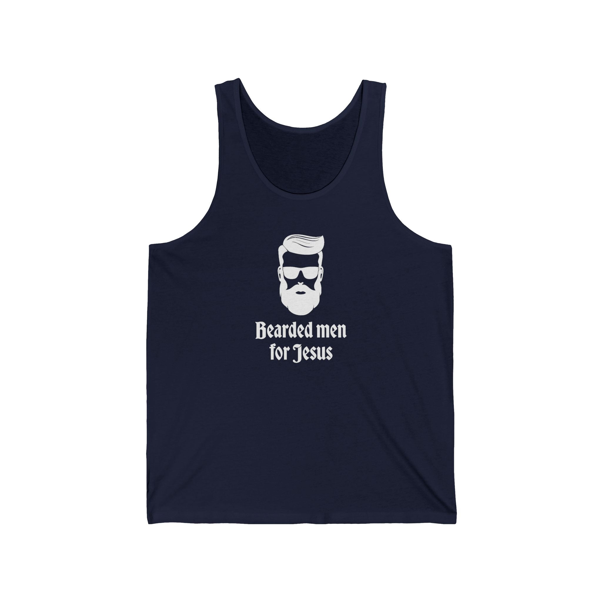 Faith Based Men's Tank Top - Bearded Men for Jesus | Tank Top by atgodanddesigns