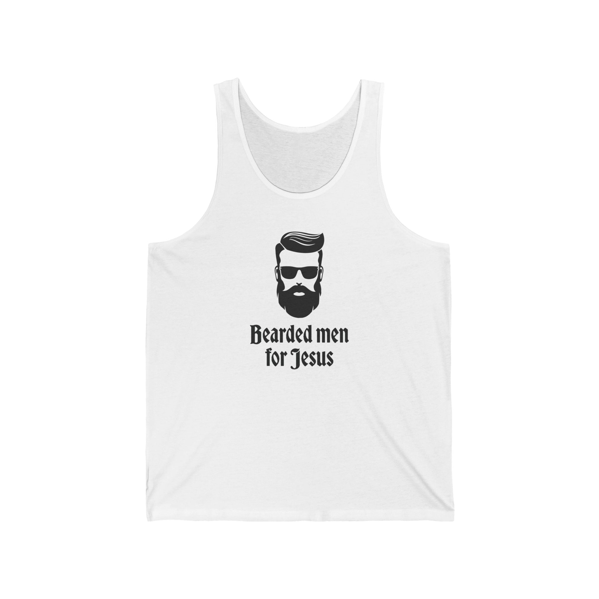 Faith Based Men's Tank Top - Bearded Men for Jesus | Tank Top by atgodanddesigns