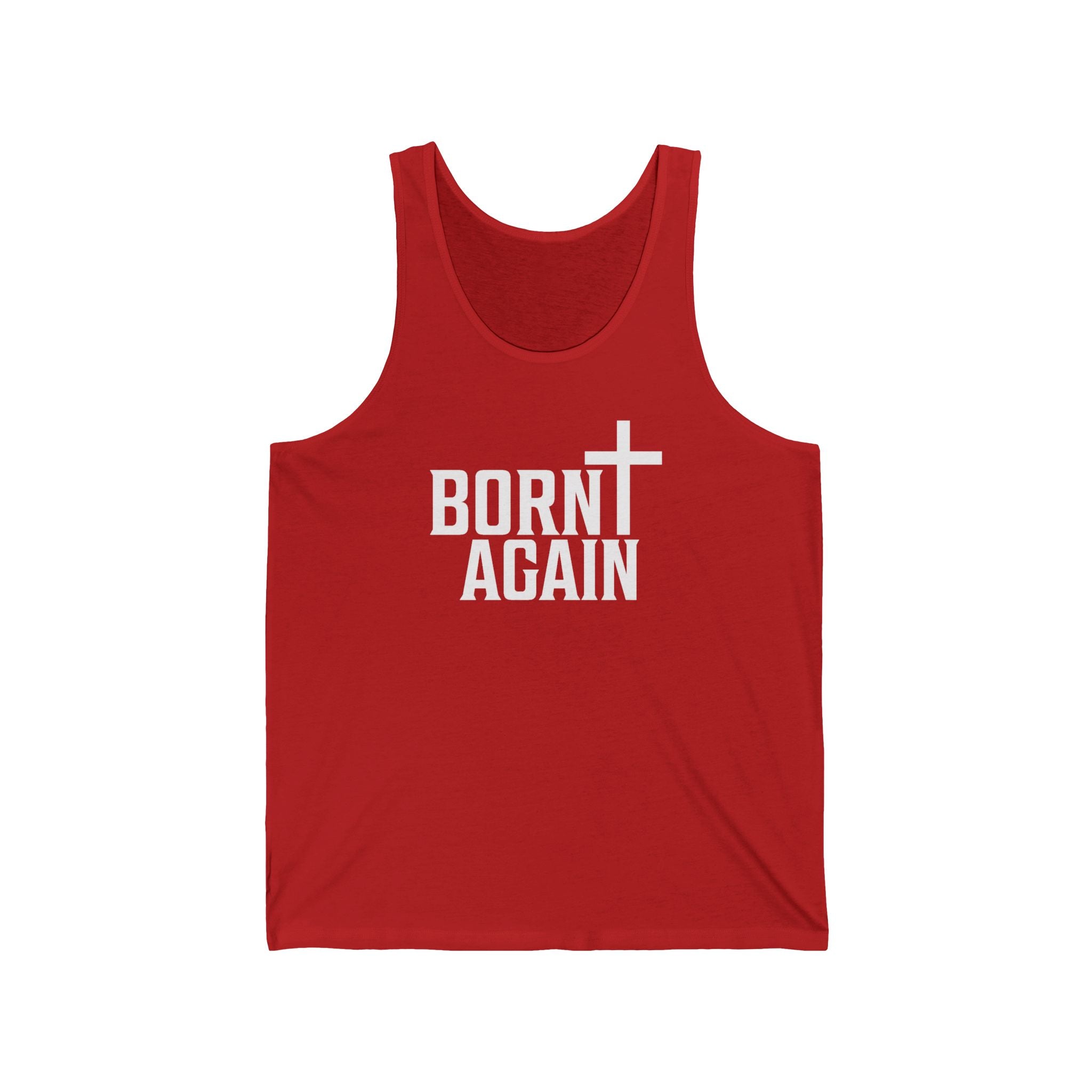Faith Based Men's Tank Top - Born Again | Tank Top by atgodanddesigns