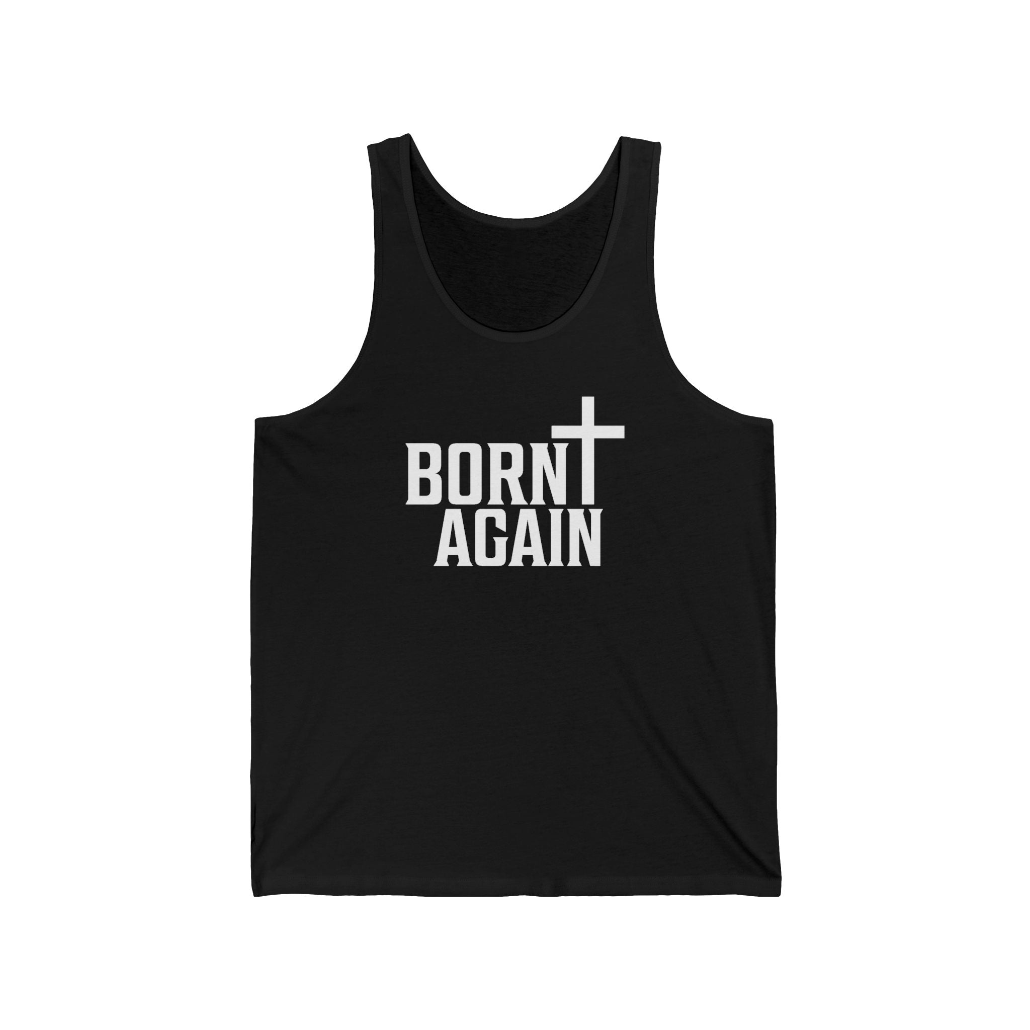 Faith Based Men's Tank Top - Born Again | Tank Top by atgodanddesigns