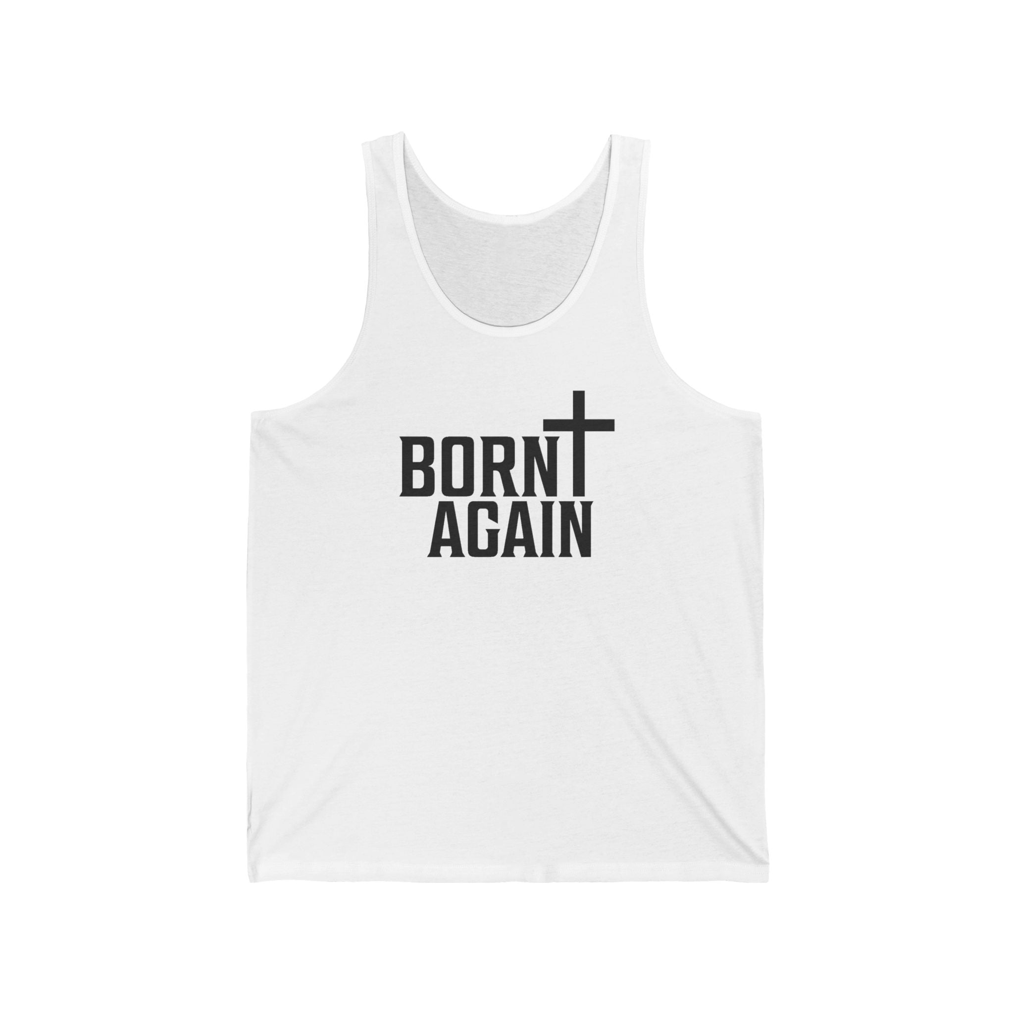 Faith Based Men's Tank Top - Born Again | Tank Top by atgodanddesigns