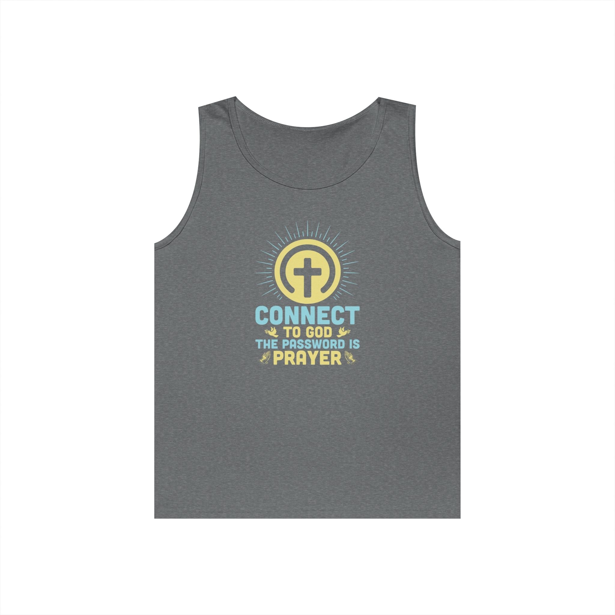 Faith Based Men's Tank Top - Connect To God The Password Is Prayer | Tank Top by atgodanddesigns