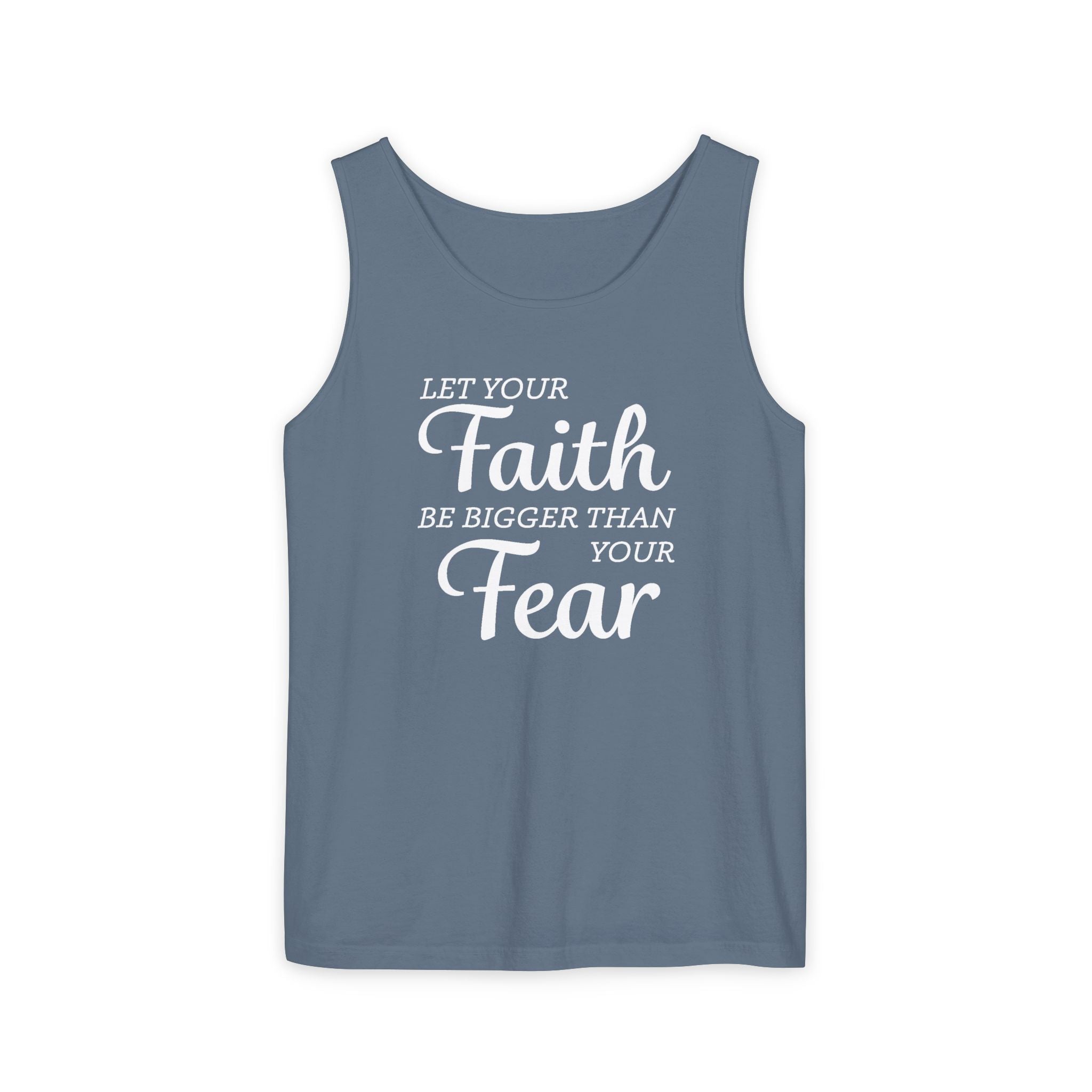 Faith Based Men's Tank Top - Faith Over Fear | Tank Top by atgodanddesigns
