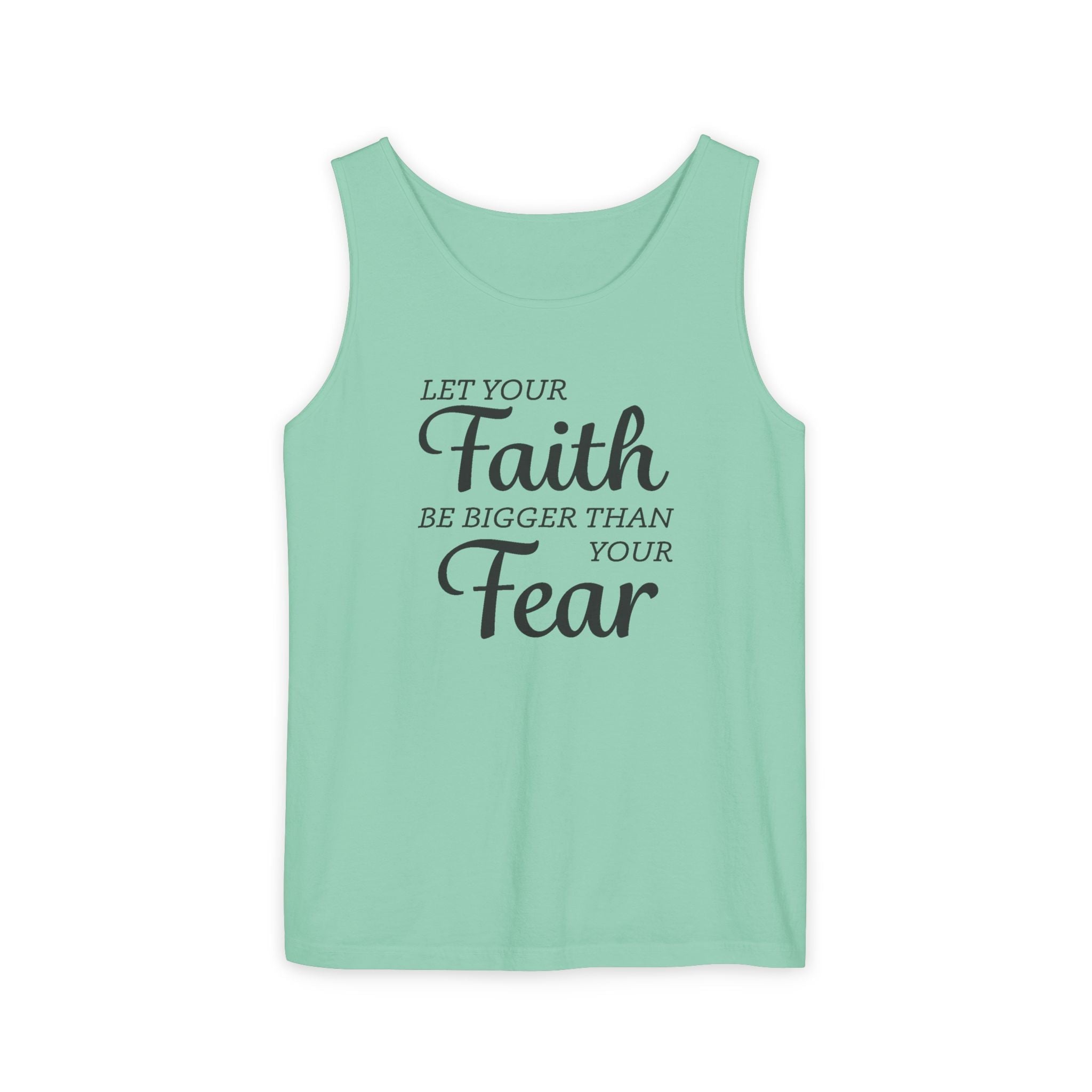 Faith Based Men's Tank Top - Faith Over Fear | Tank Top by atgodanddesigns