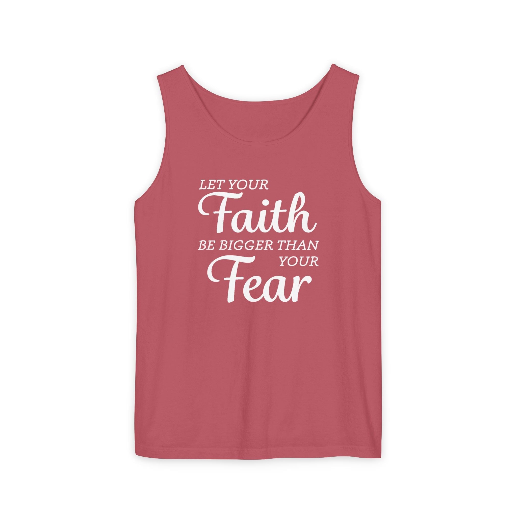 Faith Based Men's Tank Top - Faith Over Fear | Tank Top by atgodanddesigns
