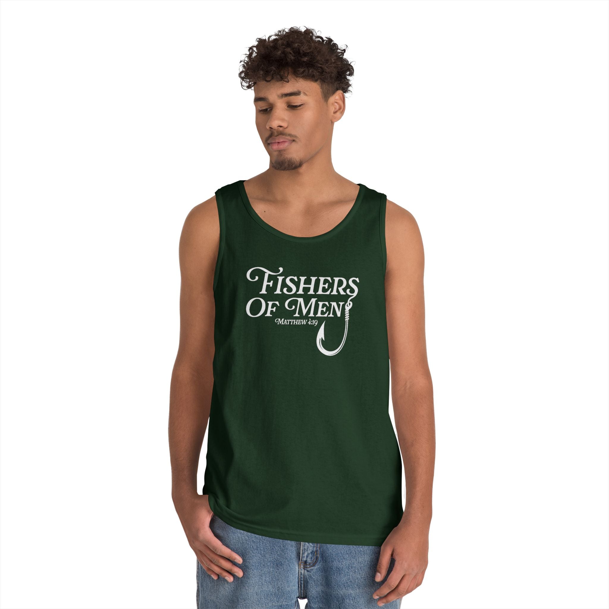 Faith Based Men's Tank Top - Fishers of Men | Tank Top by atgodanddesigns