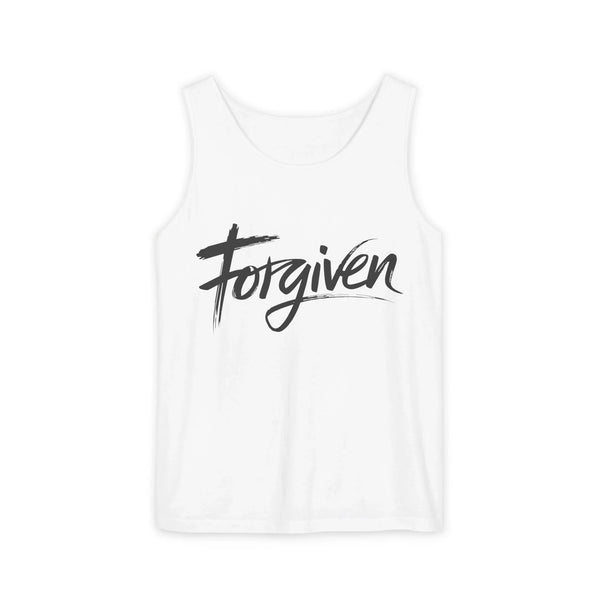 Faith Based Men's Tank Top - Forgiven | Tank Top by atgodanddesigns