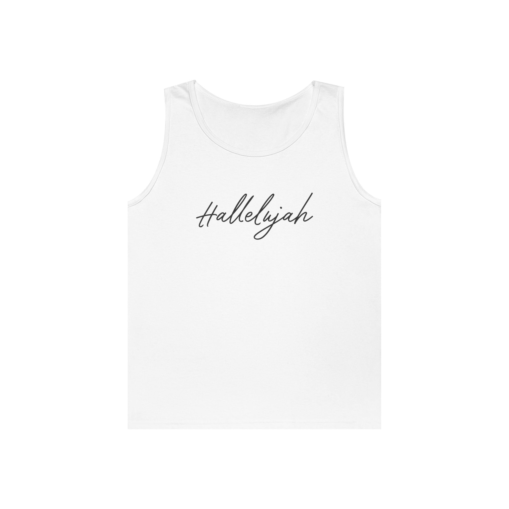 Faith Based Men's Tank Top - Hallelujah | Tank Top by atgodanddesigns