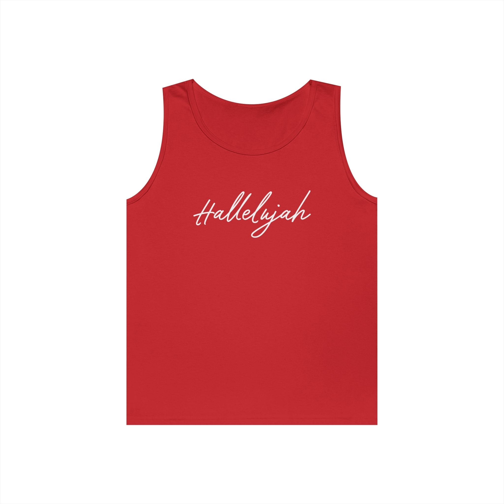 Faith Based Men's Tank Top - Hallelujah | Tank Top by atgodanddesigns