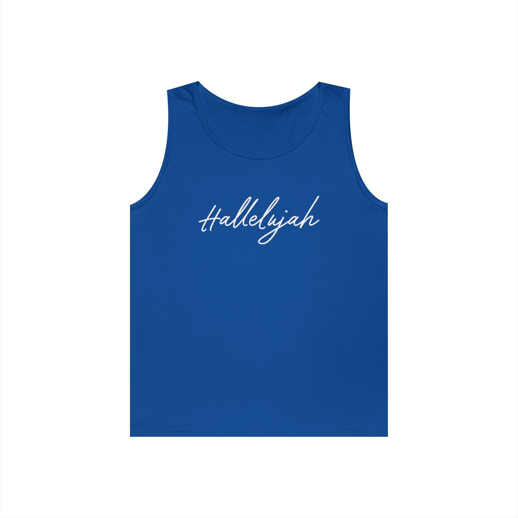 Faith Based Men's Tank Top - Hallelujah | Tank Top by atgodanddesigns