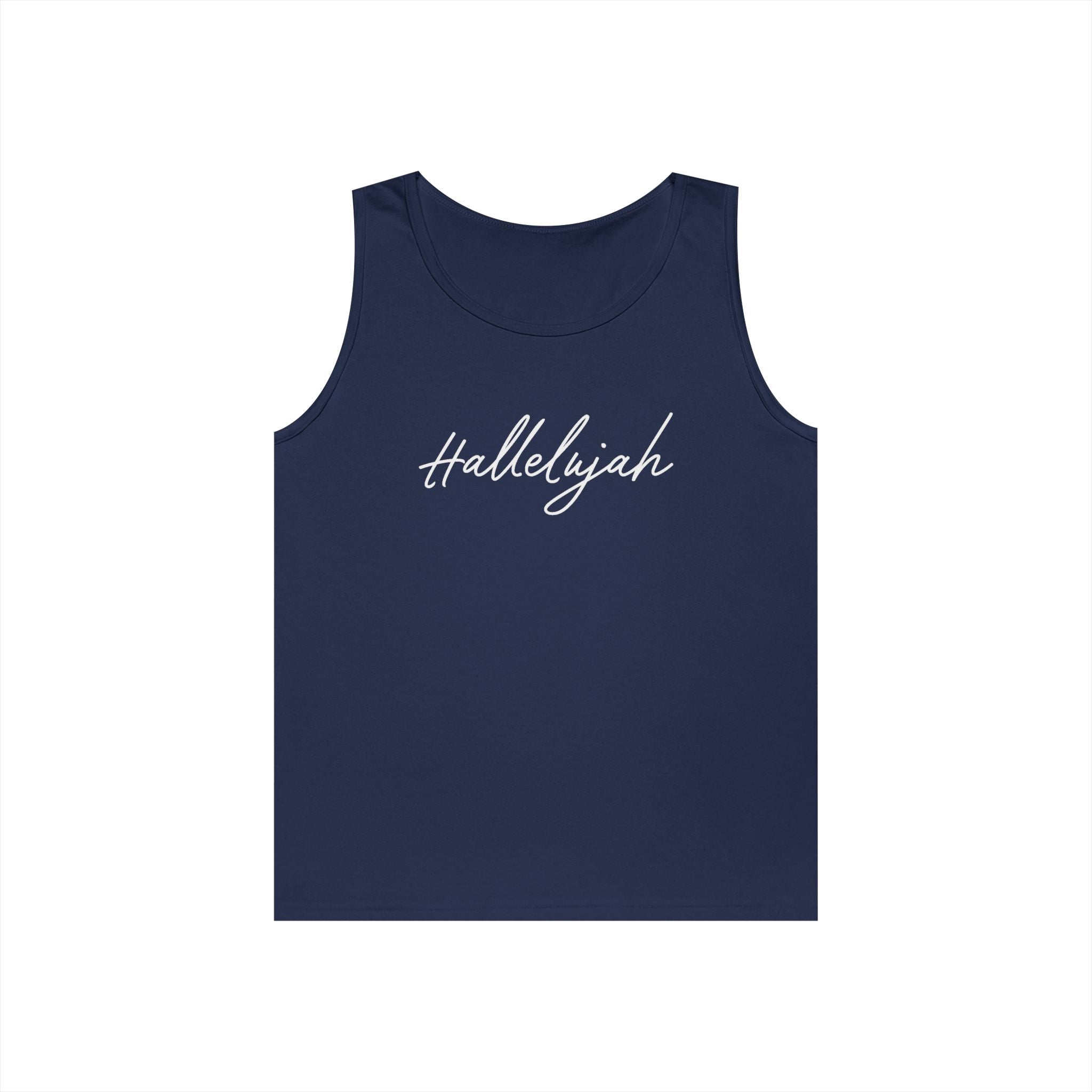 Faith Based Men's Tank Top - Hallelujah | Tank Top by atgodanddesigns