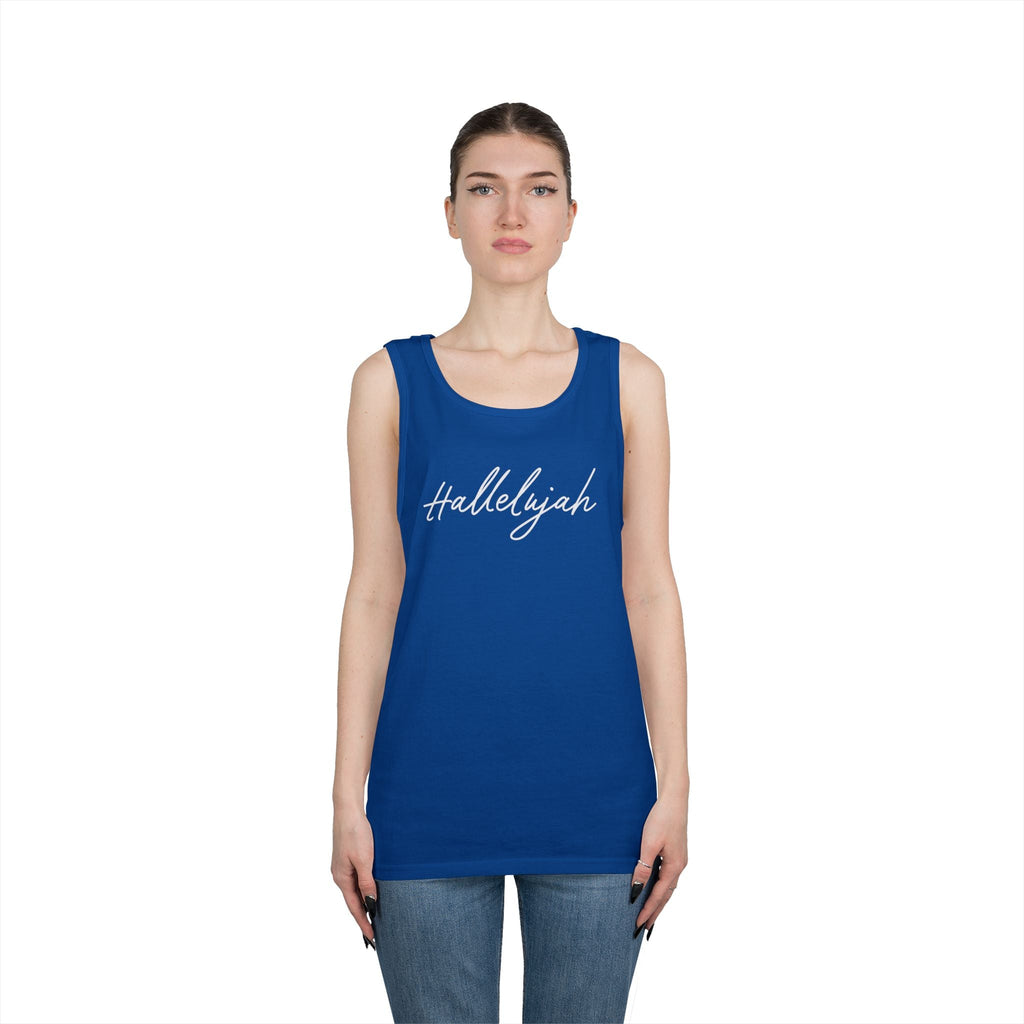 Faith Based Men's Tank Top - Hallelujah | Tank Top by atgodanddesigns