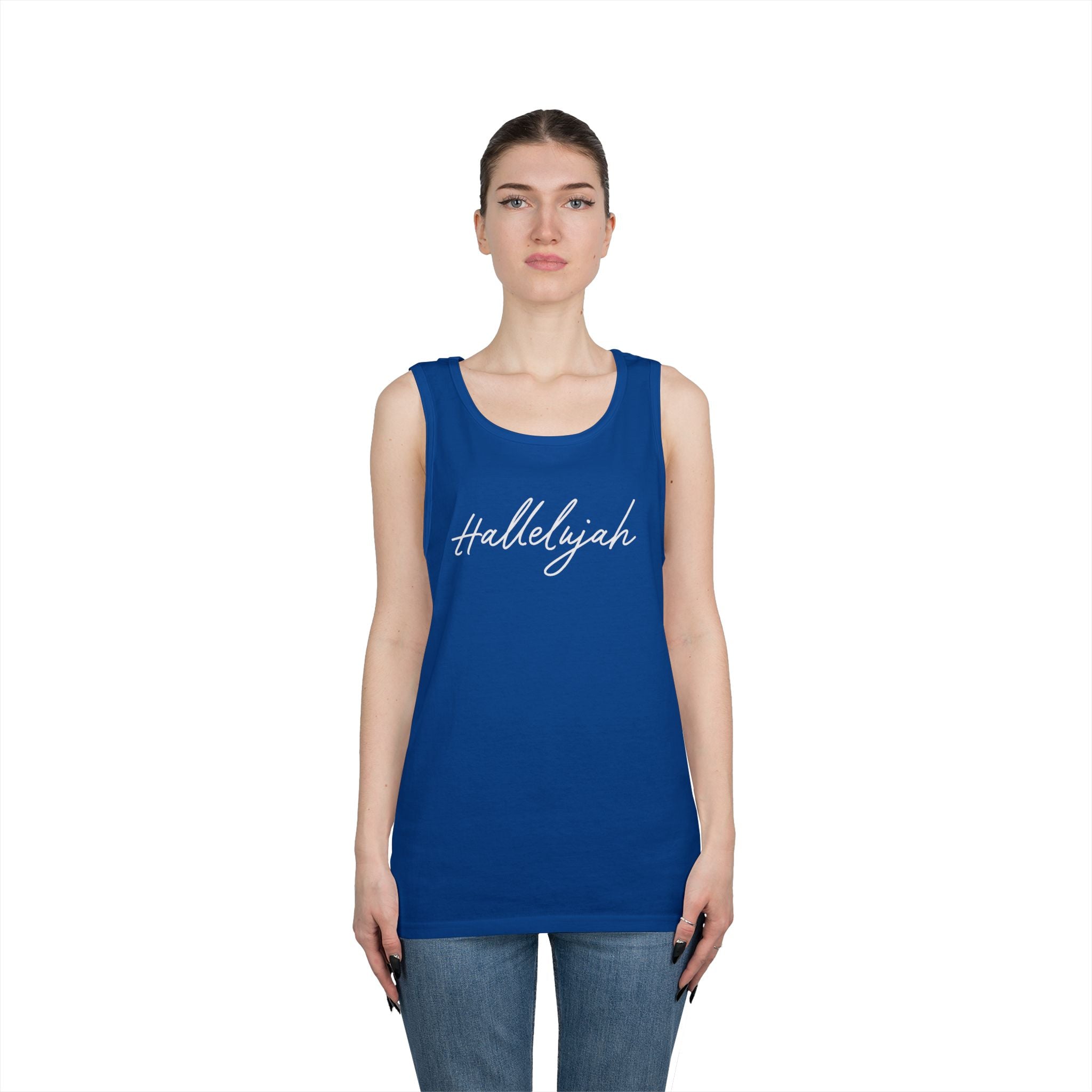 Faith Based Men's Tank Top - Hallelujah | Tank Top by atgodanddesigns