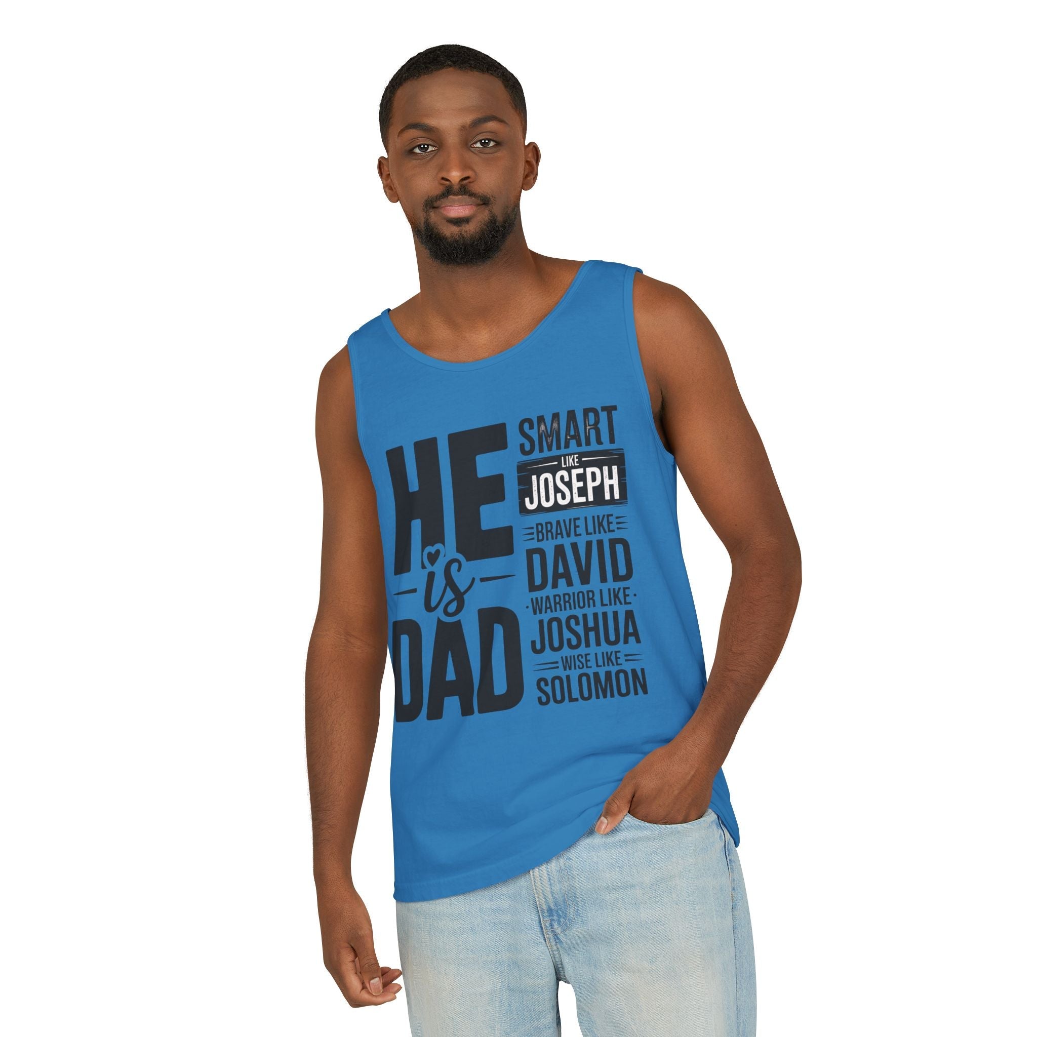 Faith Based Men's Tank Top - " He Is Dad" | Tank Top by atgodanddesigns
