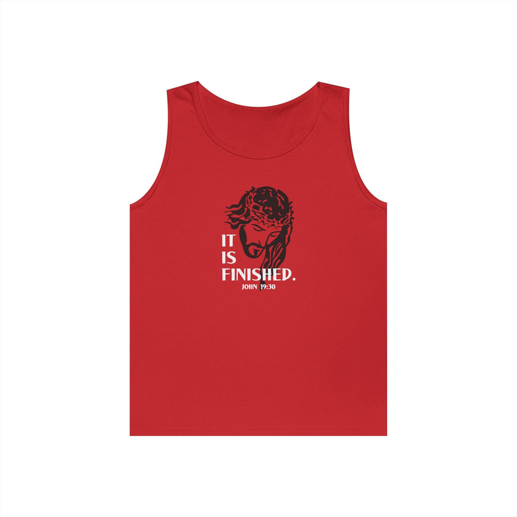 Faith Based Men's Tank Top - It Is Finished | Tank Top by atgodanddesigns