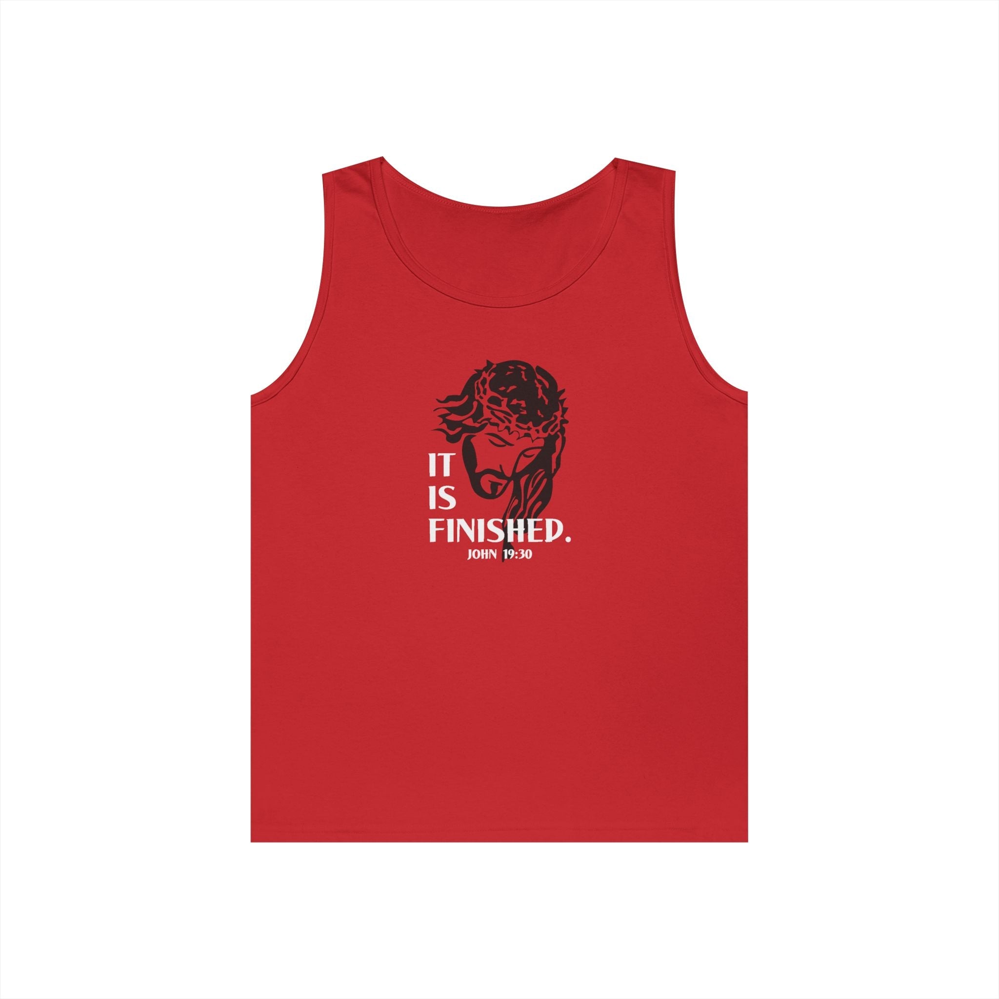 Faith Based Men's Tank Top - It Is Finished | Tank Top by atgodanddesigns