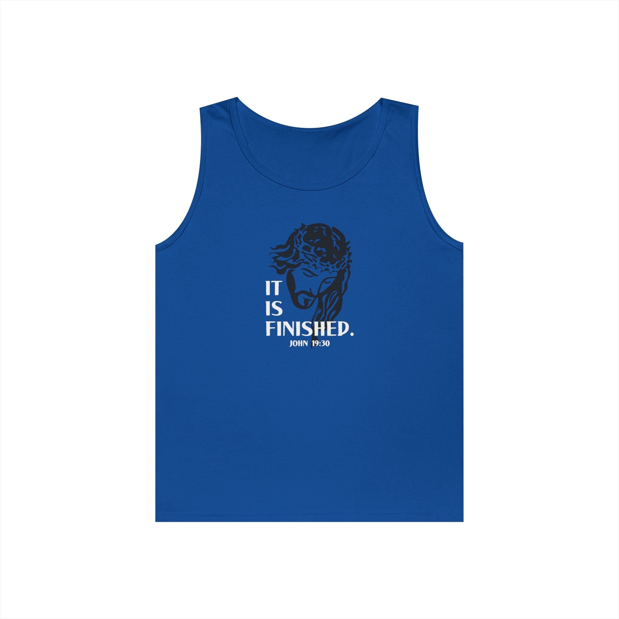 Faith Based Men's Tank Top - It Is Finished | Tank Top by atgodanddesigns