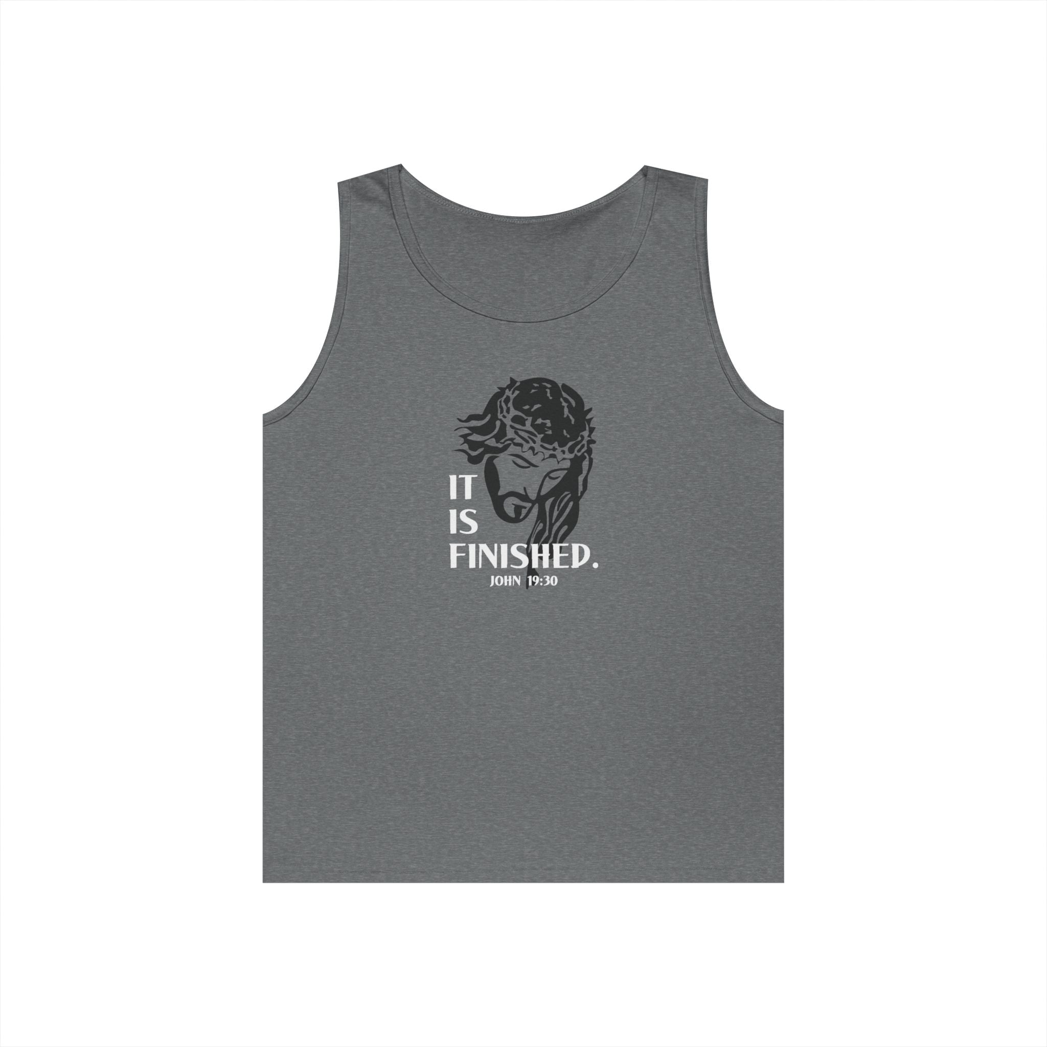 Faith Based Men's Tank Top - It Is Finished | Tank Top by atgodanddesigns