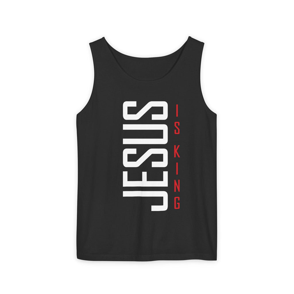 Faith Based Men's Tank Top - "Jesus Is King" | Tank Top by atgodanddesigns