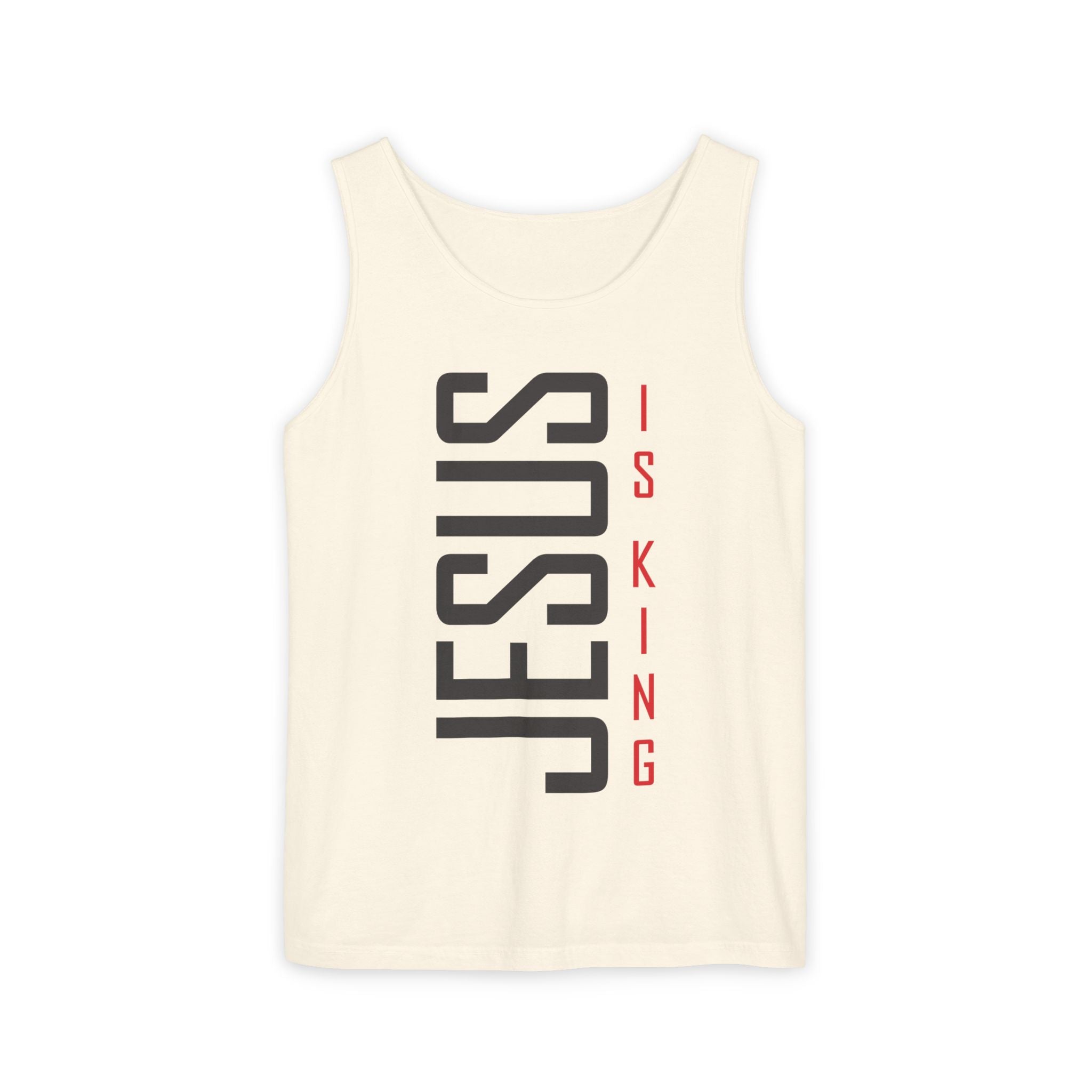 Faith Based Men's Tank Top - "Jesus Is King" | Tank Top by atgodanddesigns