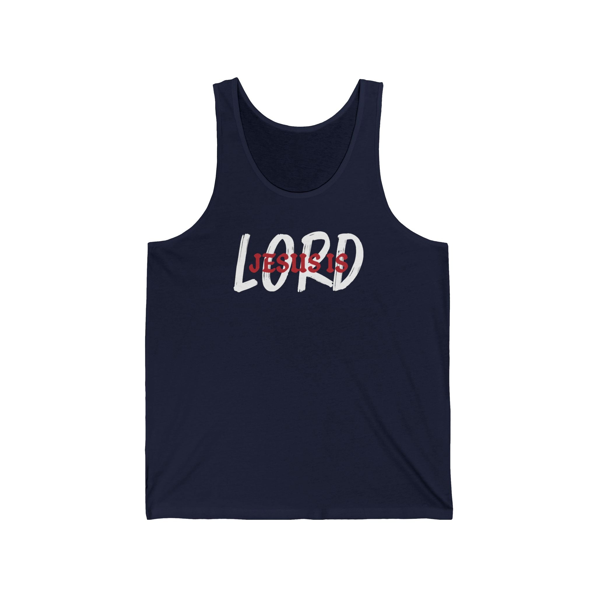Faith Based Men's Tank Top - Jesus Is Lord | Tank Top by atgodanddesigns