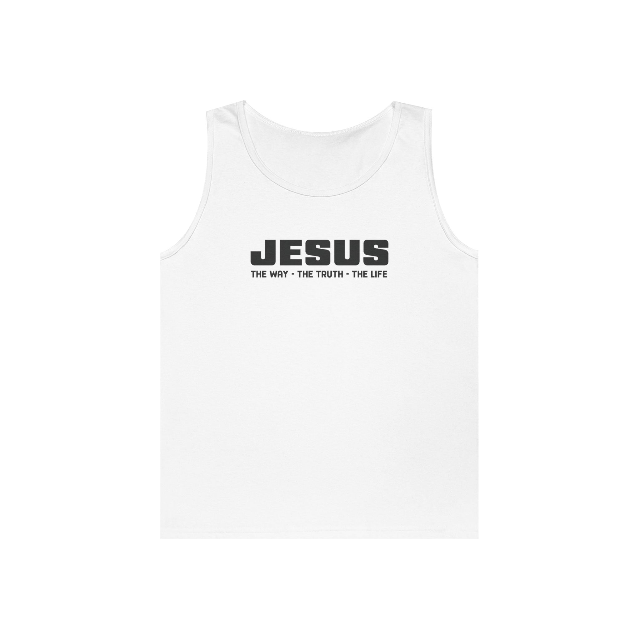 Faith Based Men's Tank Top - JESUS THE WAY THE TRUTH THE LIFE | Tank Top by atgodanddesigns