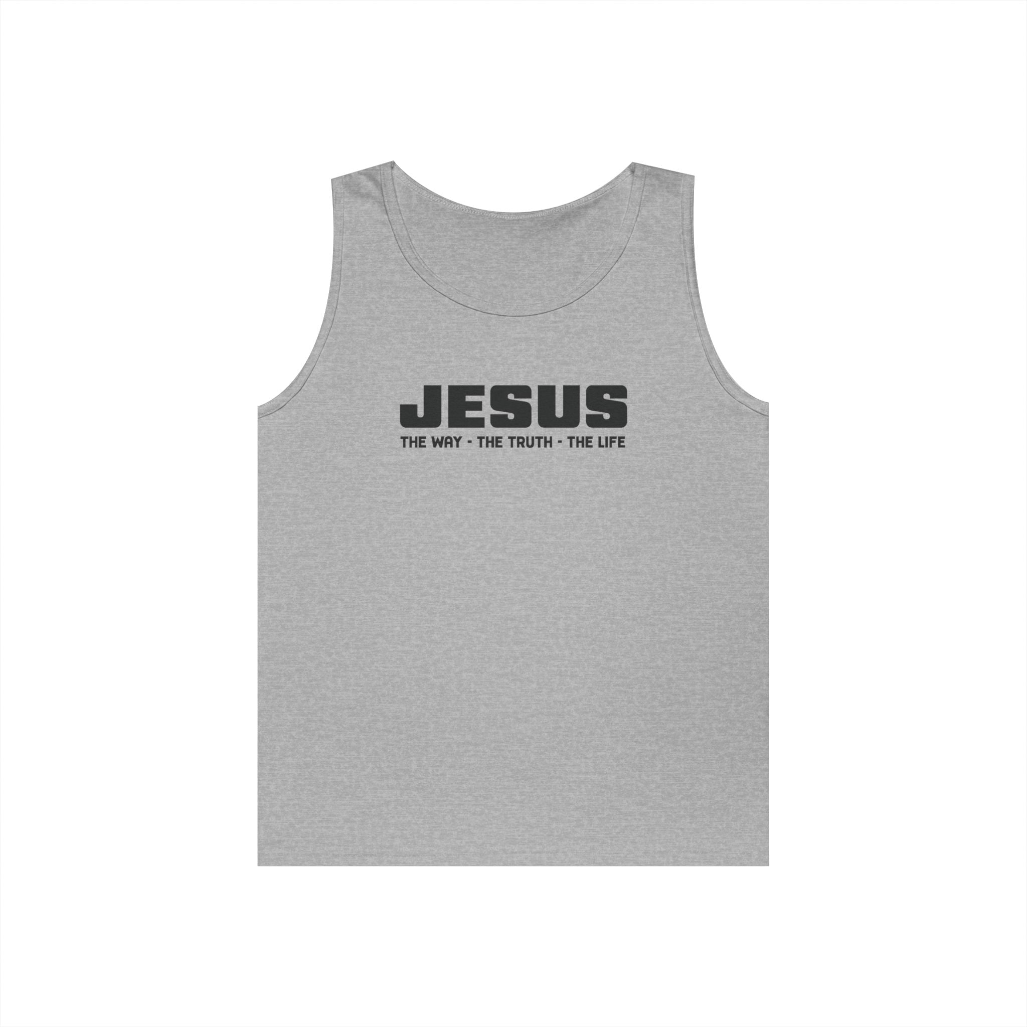 Faith Based Men's Tank Top - JESUS THE WAY THE TRUTH THE LIFE | Tank Top by atgodanddesigns