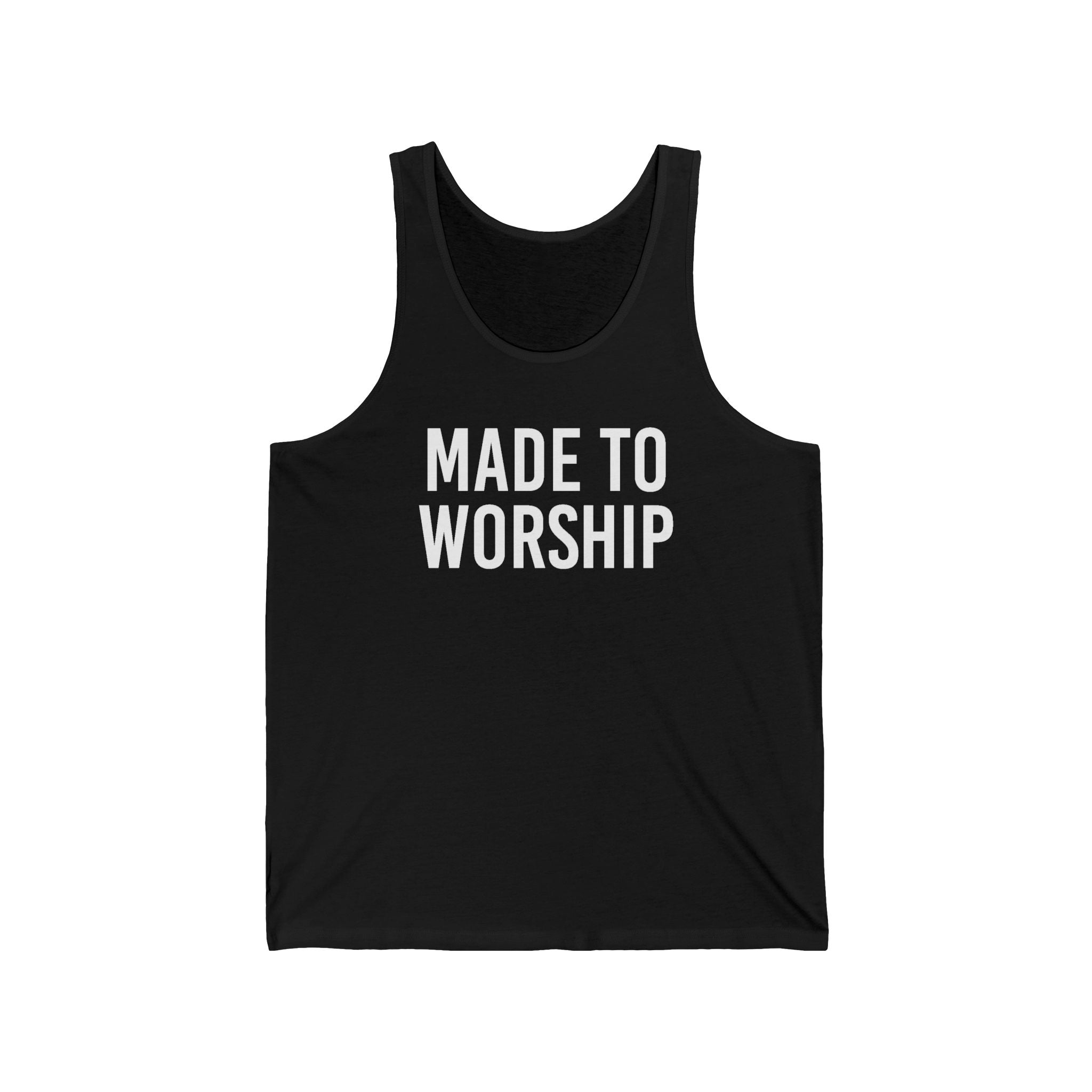 Faith Based Men's Tank Top - Made to Worship | Tank Top by atgodanddesigns