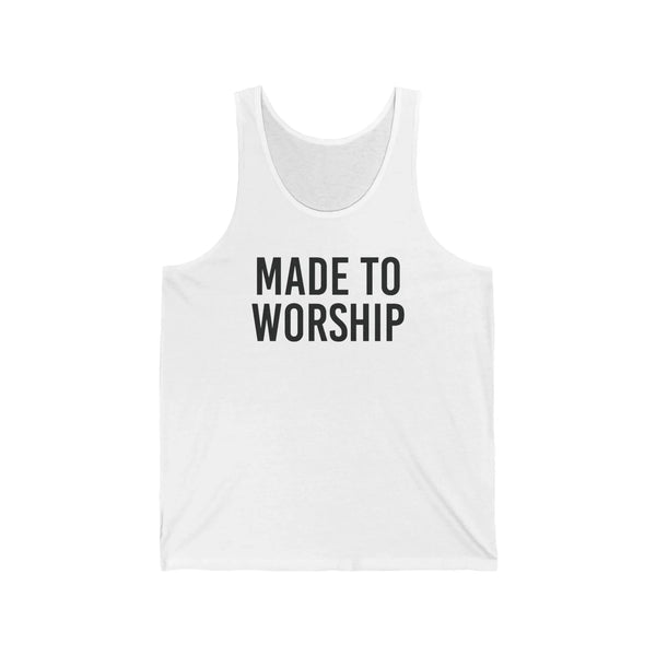 Faith Based Men's Tank Top - Made to Worship | Tank Top by atgodanddesigns
