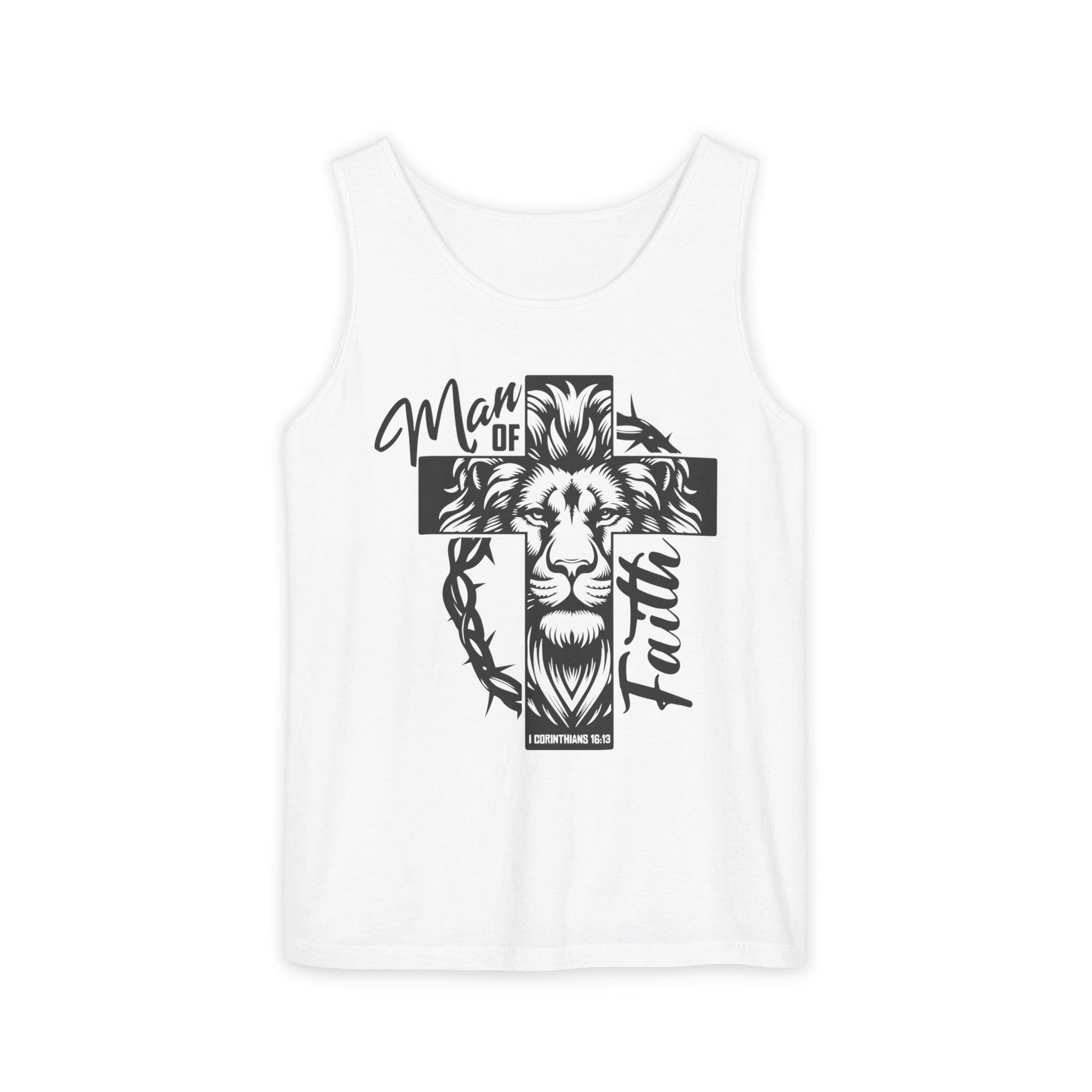 Faith Based Men's Tank Top - " Man of Faith" | Tank Top by atgodanddesigns