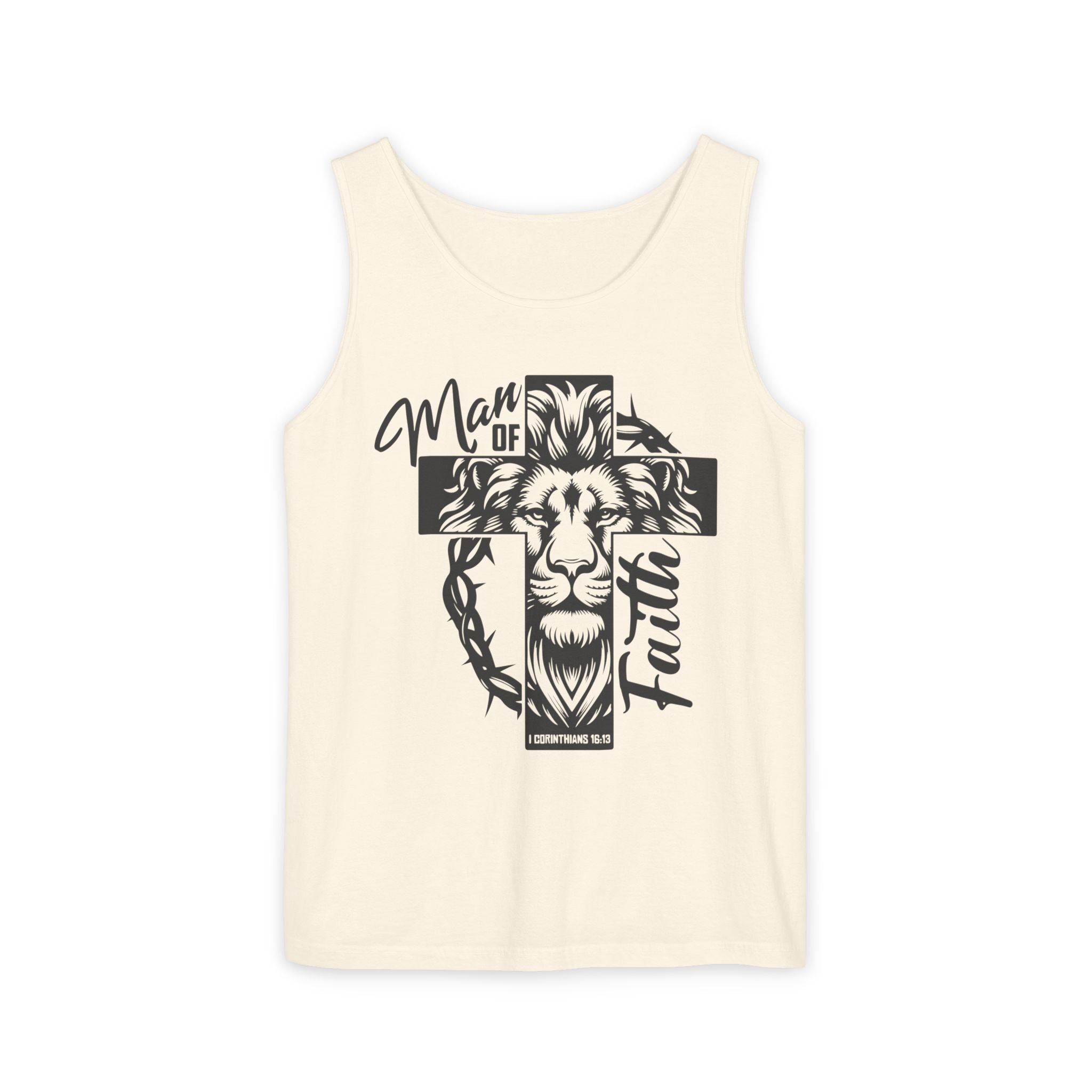 Faith Based Men's Tank Top - " Man of Faith" | Tank Top by atgodanddesigns
