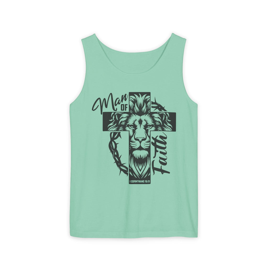 Faith Based Men's Tank Top - " Man of Faith" | Tank Top by atgodanddesigns
