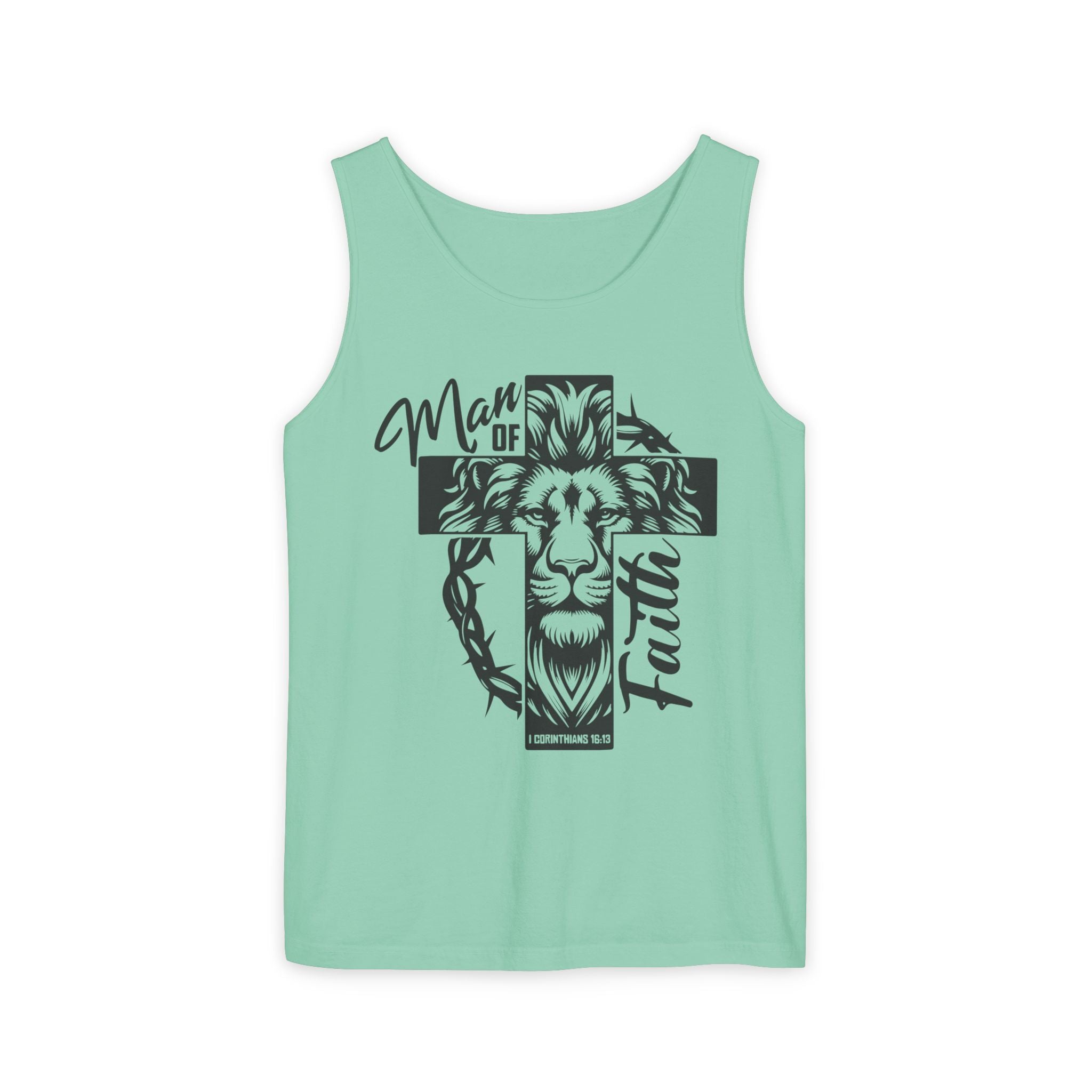 Faith Based Men's Tank Top - " Man of Faith" | Tank Top by atgodanddesigns