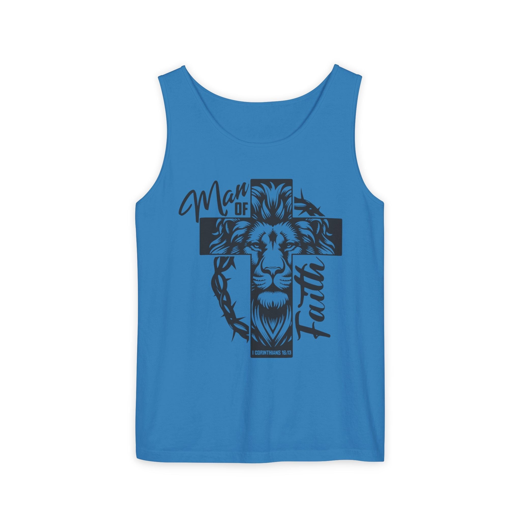 Faith Based Men's Tank Top - " Man of Faith" | Tank Top by atgodanddesigns