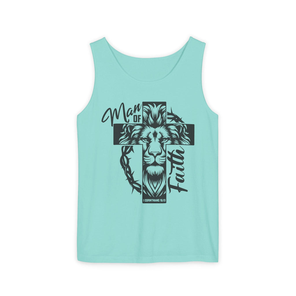 Faith Based Men's Tank Top - " Man of Faith" | Tank Top by atgodanddesigns