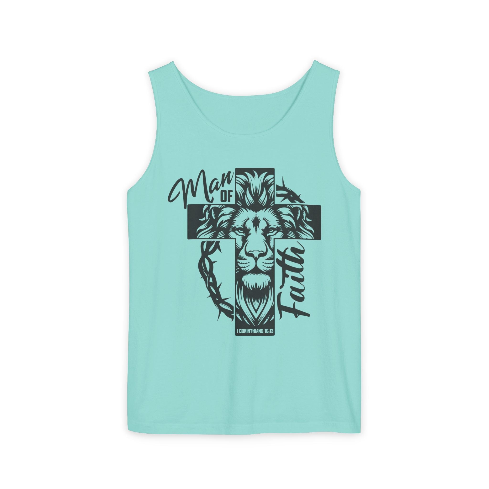 Faith Based Men's Tank Top - " Man of Faith" | Tank Top by atgodanddesigns