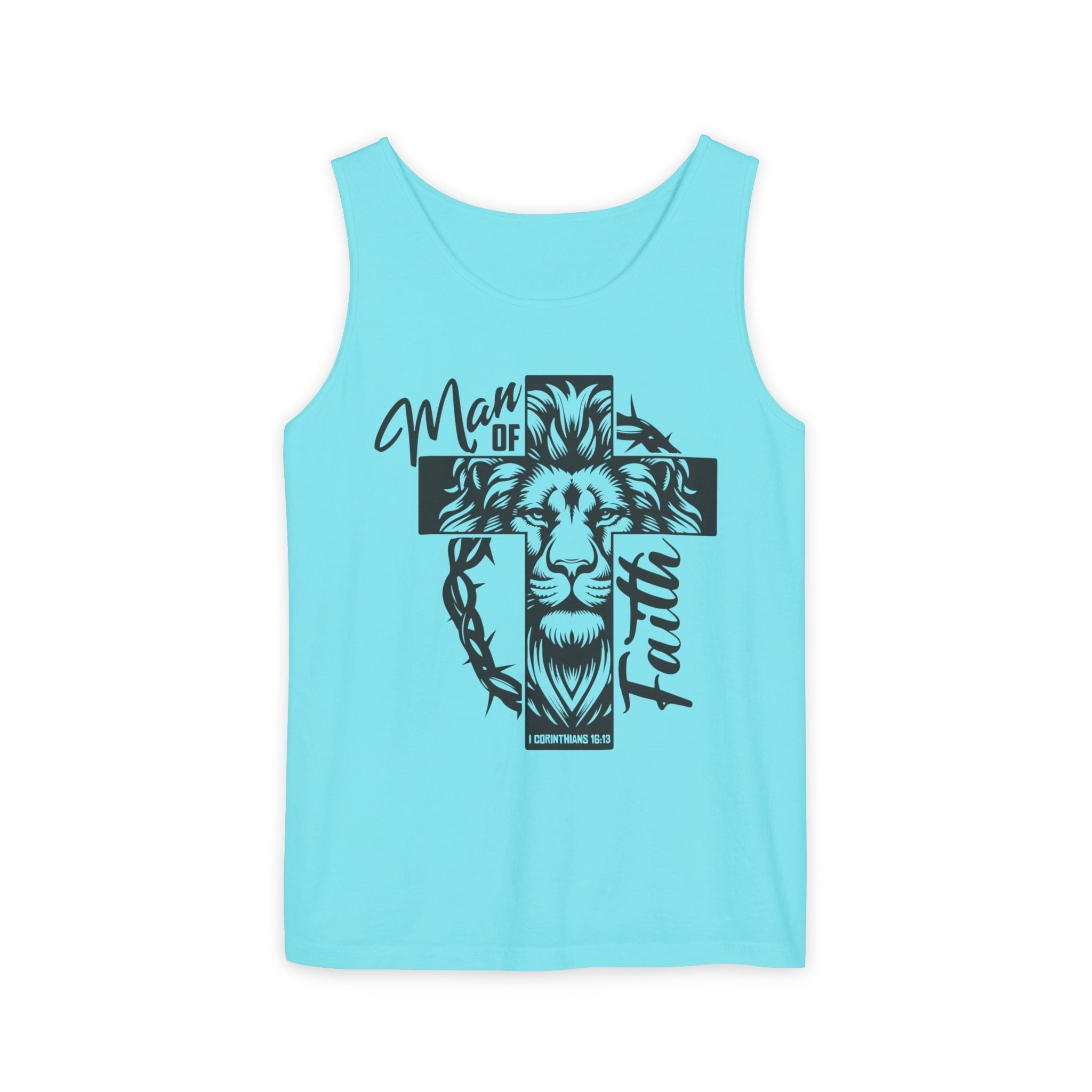 Faith Based Men's Tank Top - " Man of Faith" | Tank Top by atgodanddesigns