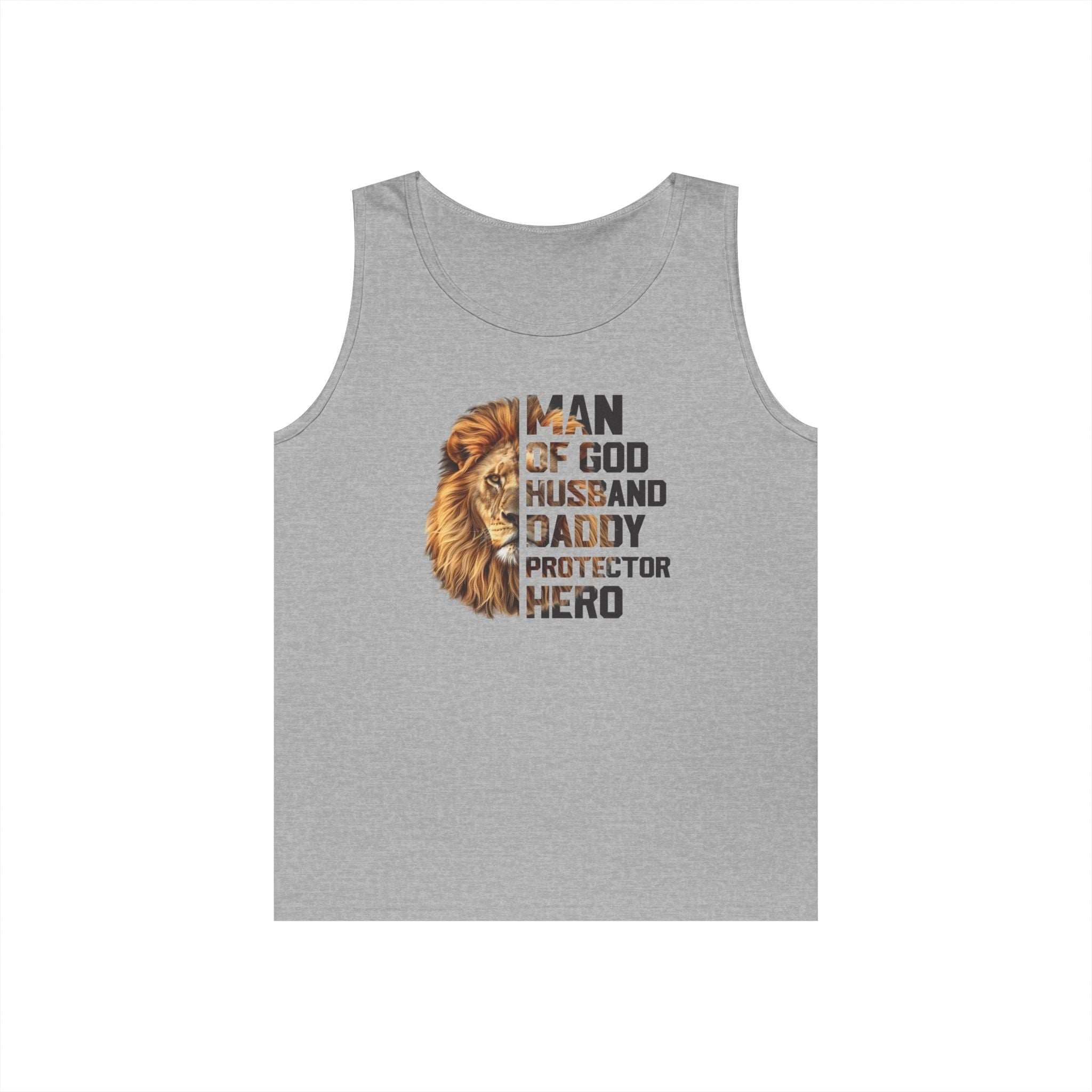 Faith Based Men's Tank Top - Man Of God, Husband, Daddy, Protector, Hero | Tank Top by atgodanddesigns