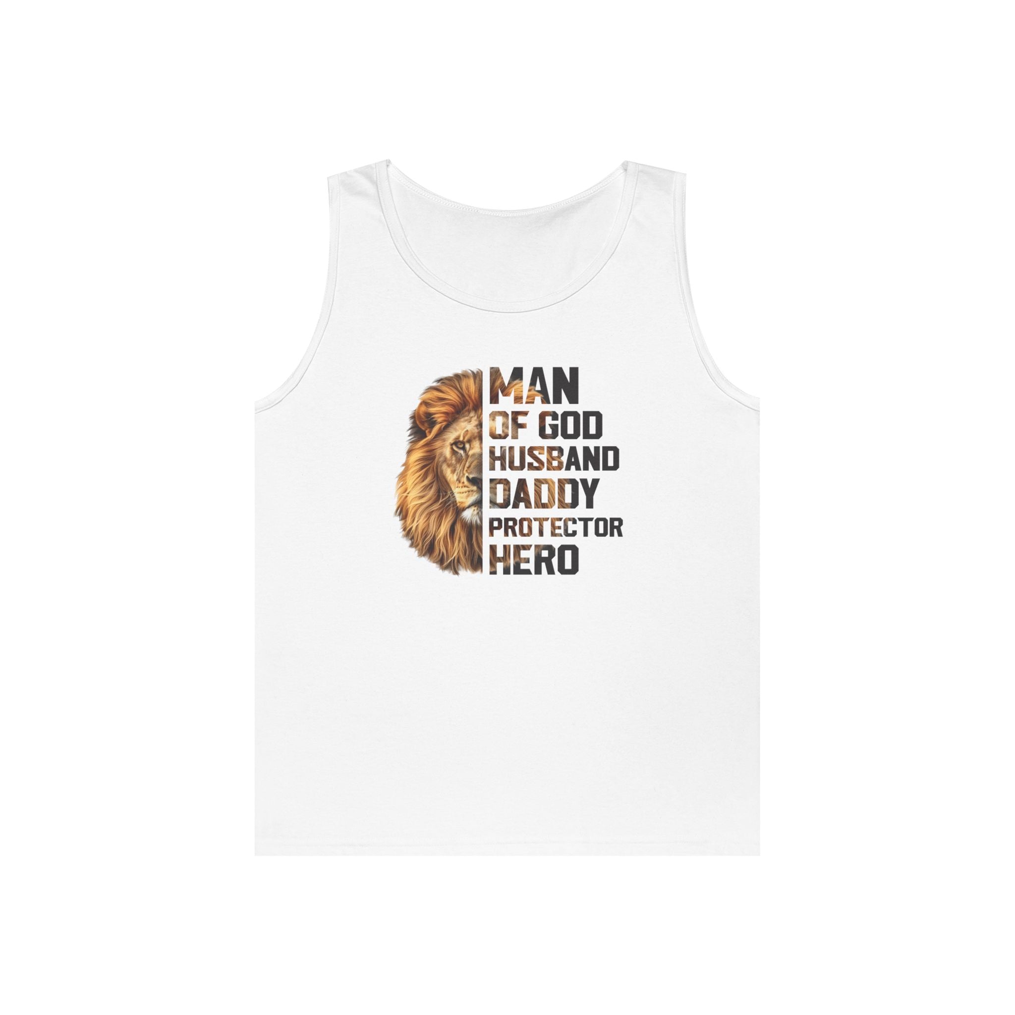 Faith Based Men's Tank Top - Man Of God, Husband, Daddy, Protector, Hero | Tank Top by atgodanddesigns