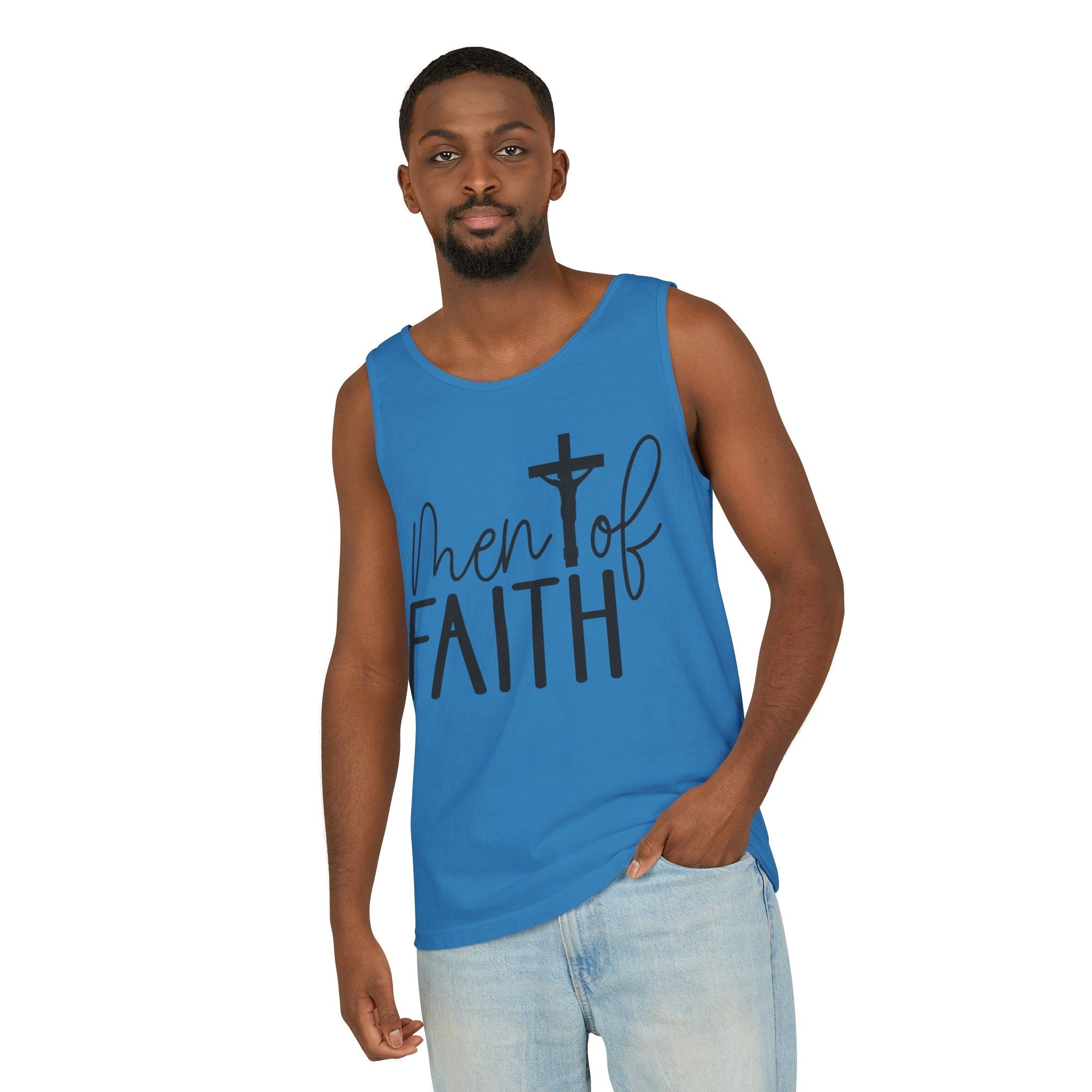 Faith Based Men's Tank Top - "Men Of Faith" | Tank Top by atgodanddesigns