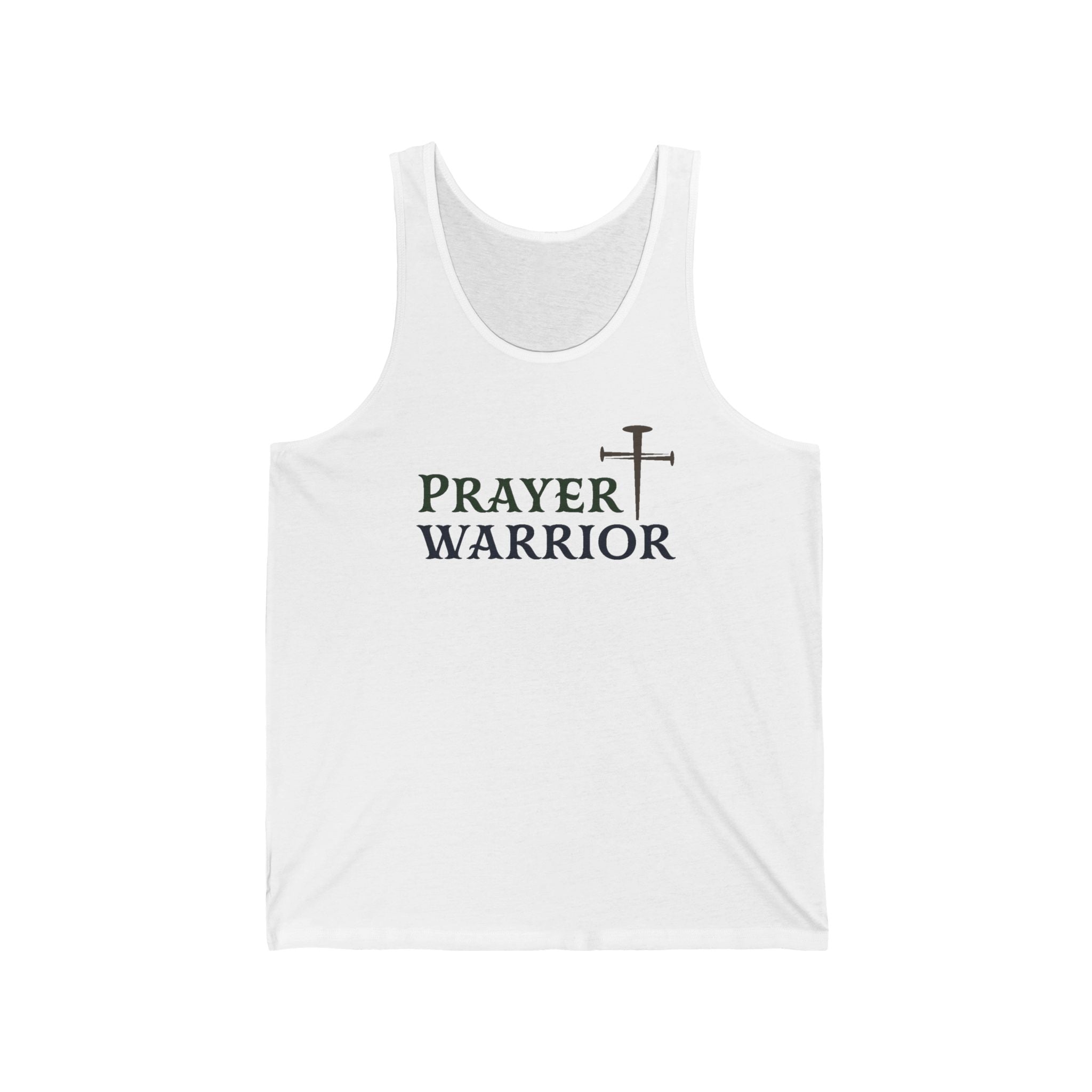 Faith Based Men's Tank Top - Prayer Warrior | Tank Top by atgodanddesigns