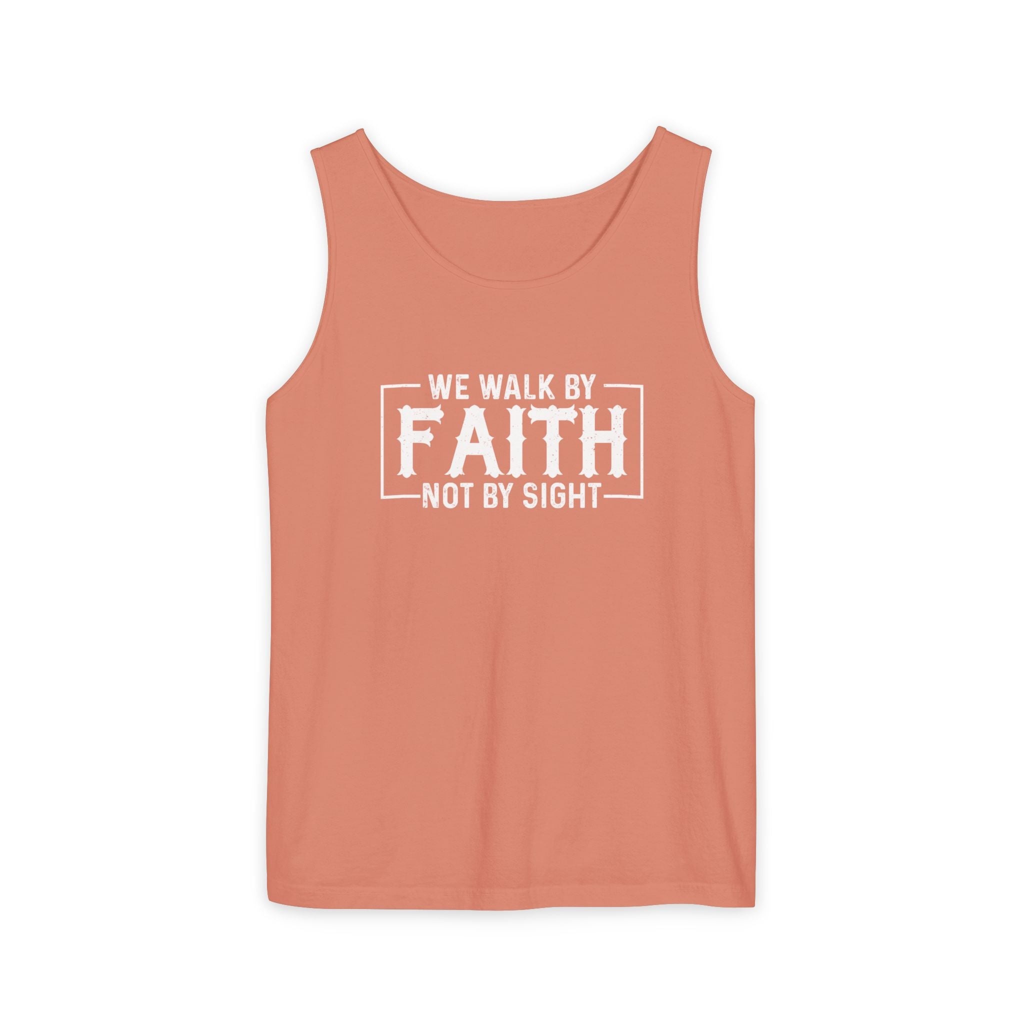 Faith Based Men's Tank Top - Tank Top - We Walk By FAITH Not By Sight | Tank Top by atgodanddesigns