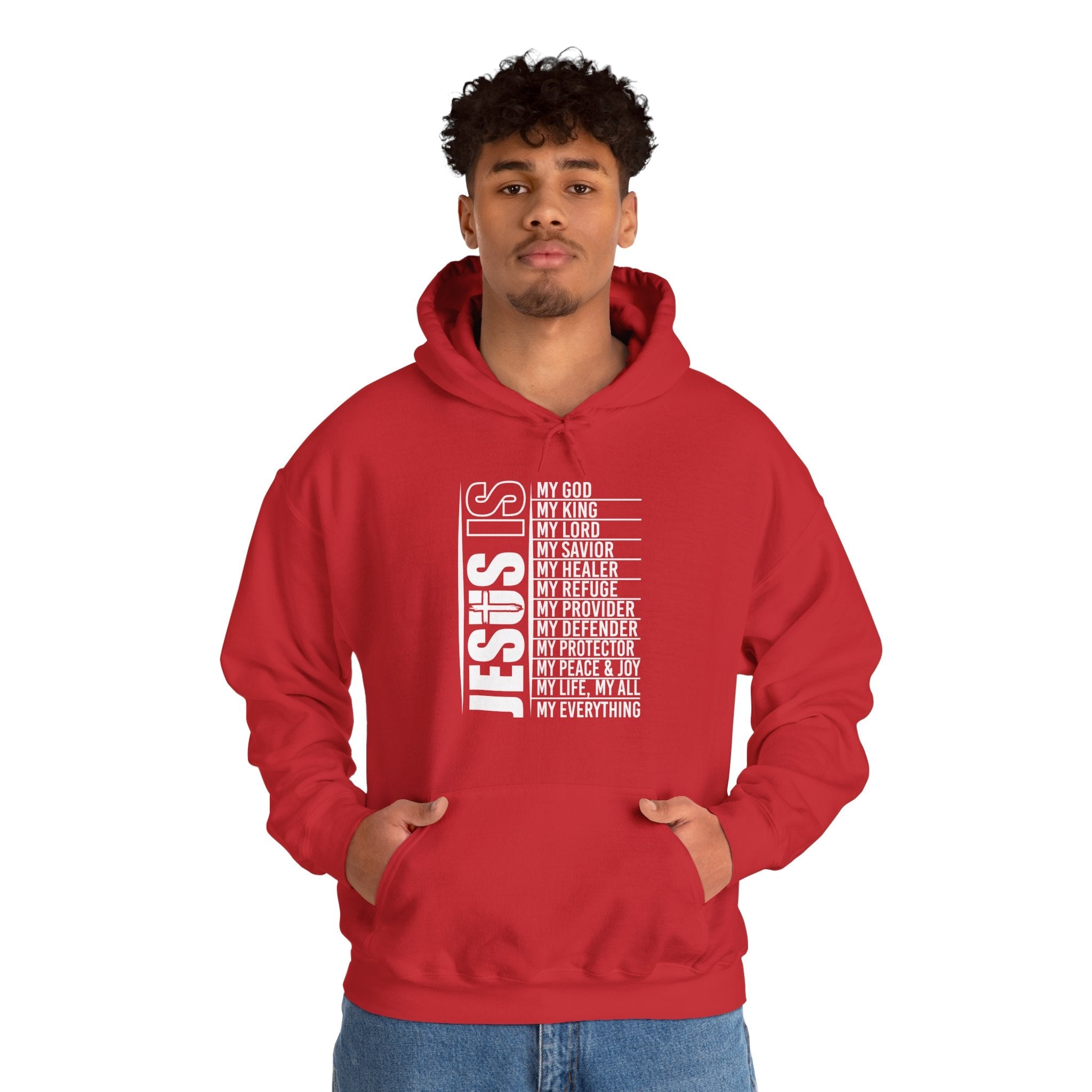 Faith Based Teen Boys Hoodie - Jesus Is | Hoodie by atgodanddesigns