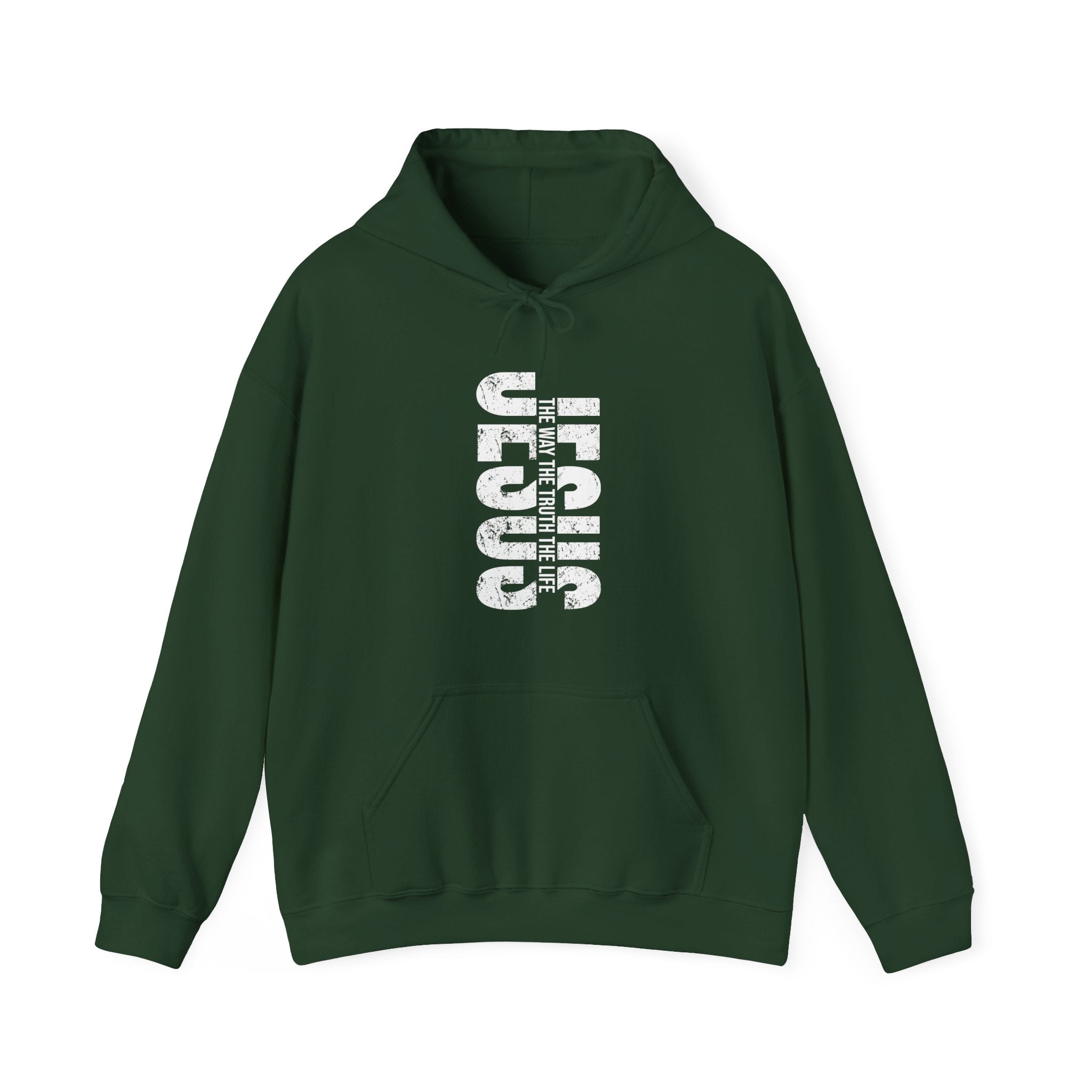 Faith Based Teen Boys Hoodie - Jesus The Way The Truth The Life | Hoodie by atgodanddesigns