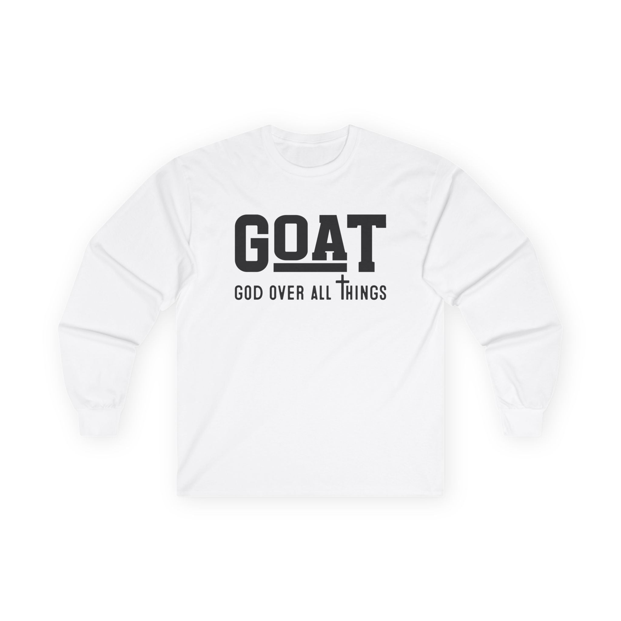 Faith Based Teen Boys Long Sleeve T-Shirt - GOAT - God Over All Things | Long - sleeve by atgodanddesigns