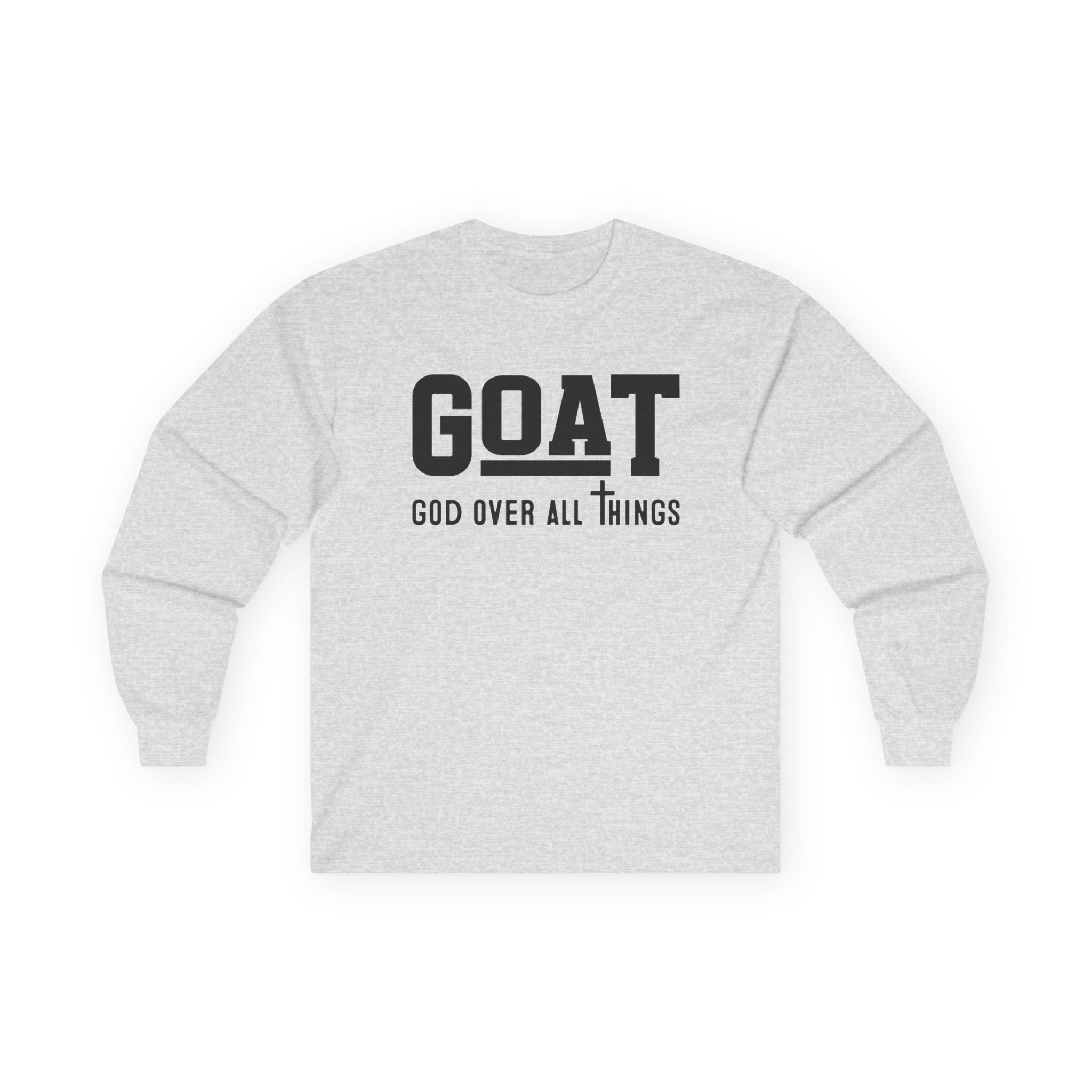 Faith Based Teen Boys Long Sleeve T-Shirt - GOAT - God Over All Things | Long - sleeve by atgodanddesigns