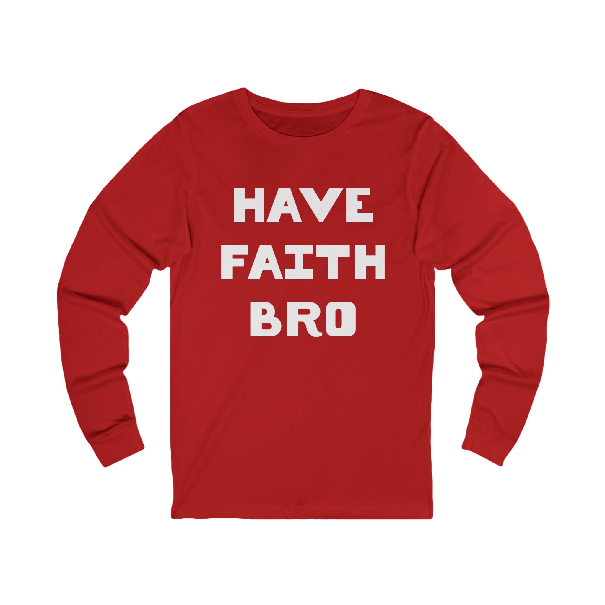 Faith Based Teen Boys Long Sleeve T-Shirt - Have Faith Bro | Long - sleeve by atgodanddesigns